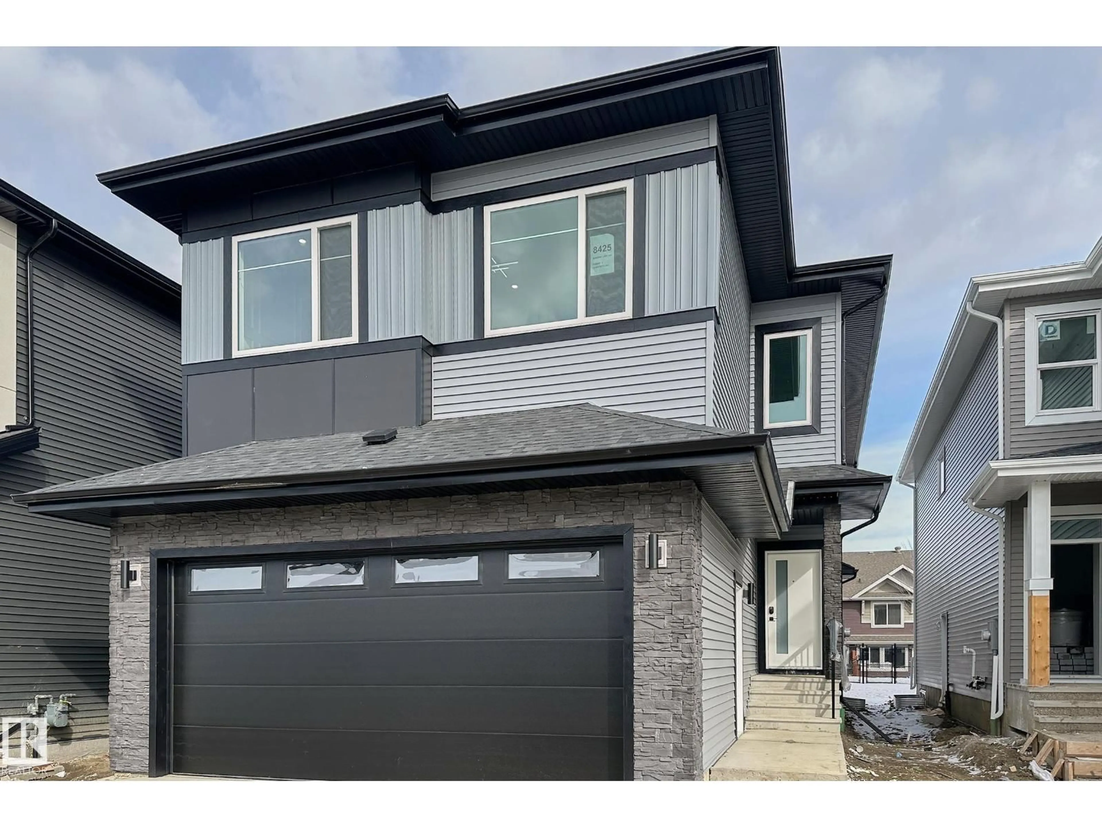 Home with vinyl exterior material, street for SW - 8425 MAYDAY LINK LI, Edmonton Alberta T6X3G1