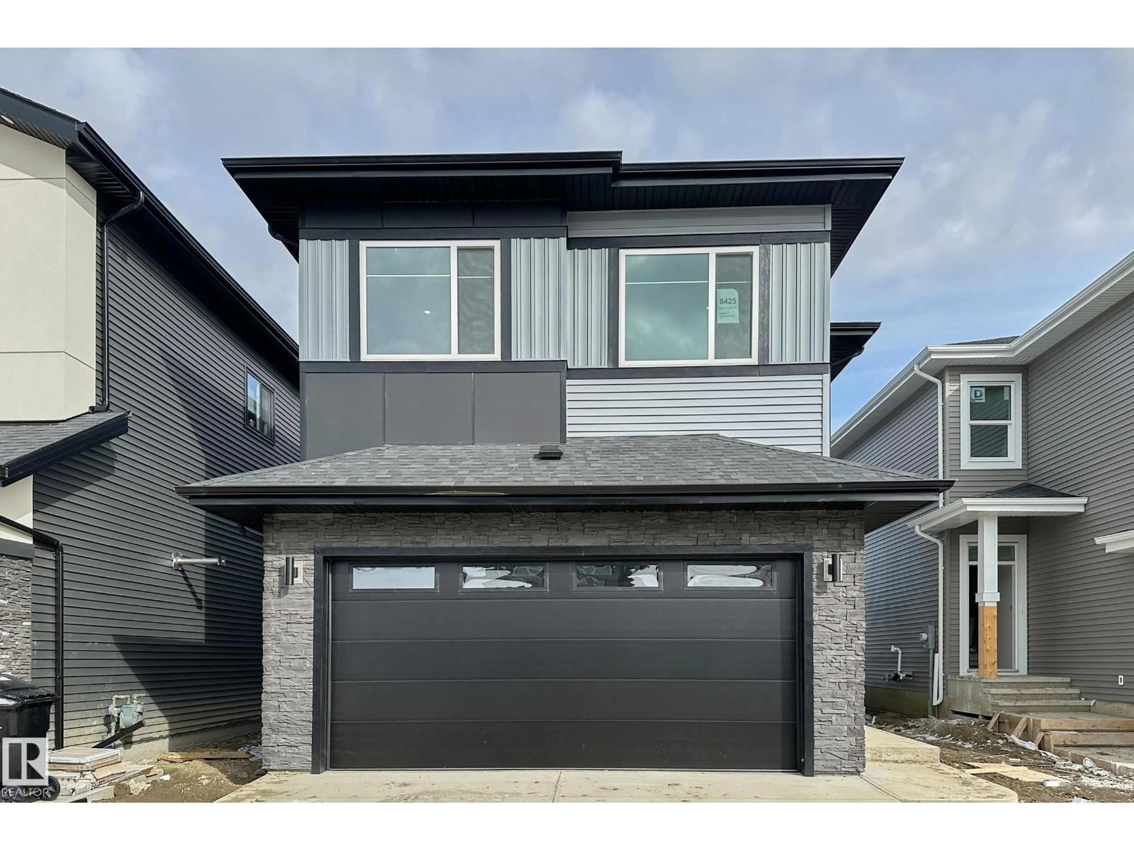 Home with vinyl exterior material, street for SW - 8425 MAYDAY LINK LI, Edmonton Alberta T6X3G1