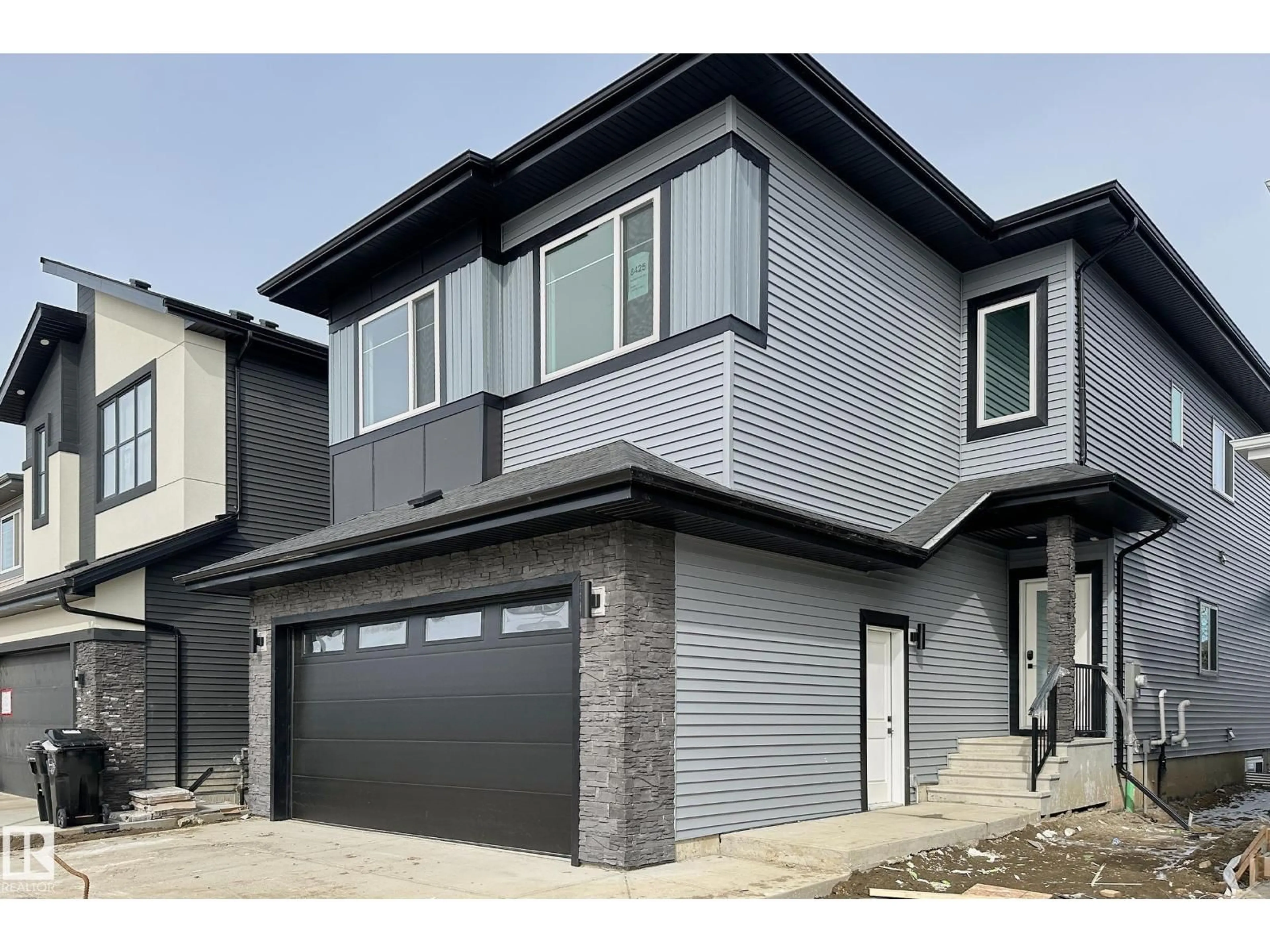 Home with vinyl exterior material, street for SW - 8425 MAYDAY LINK LI, Edmonton Alberta T6X3G1