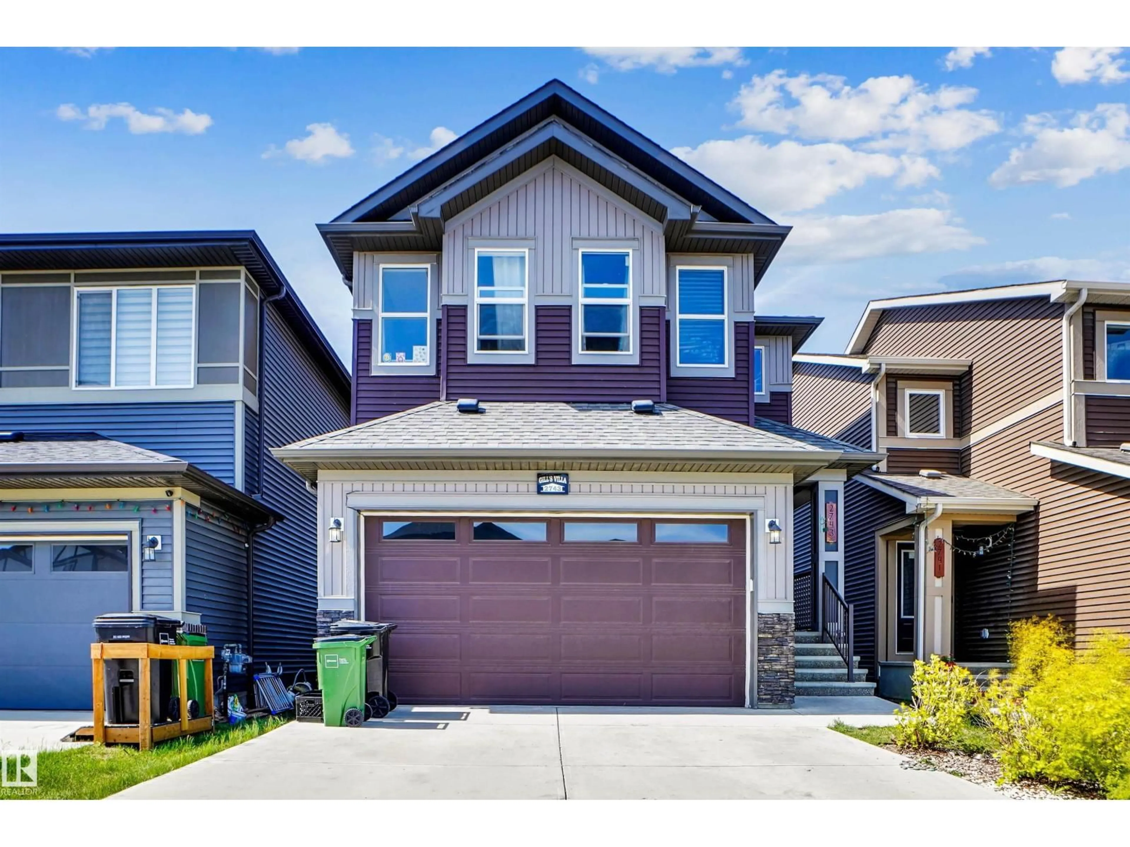 Home with vinyl exterior material, street for SW - 2743 COLLINS CR, Edmonton Alberta T6W3X4