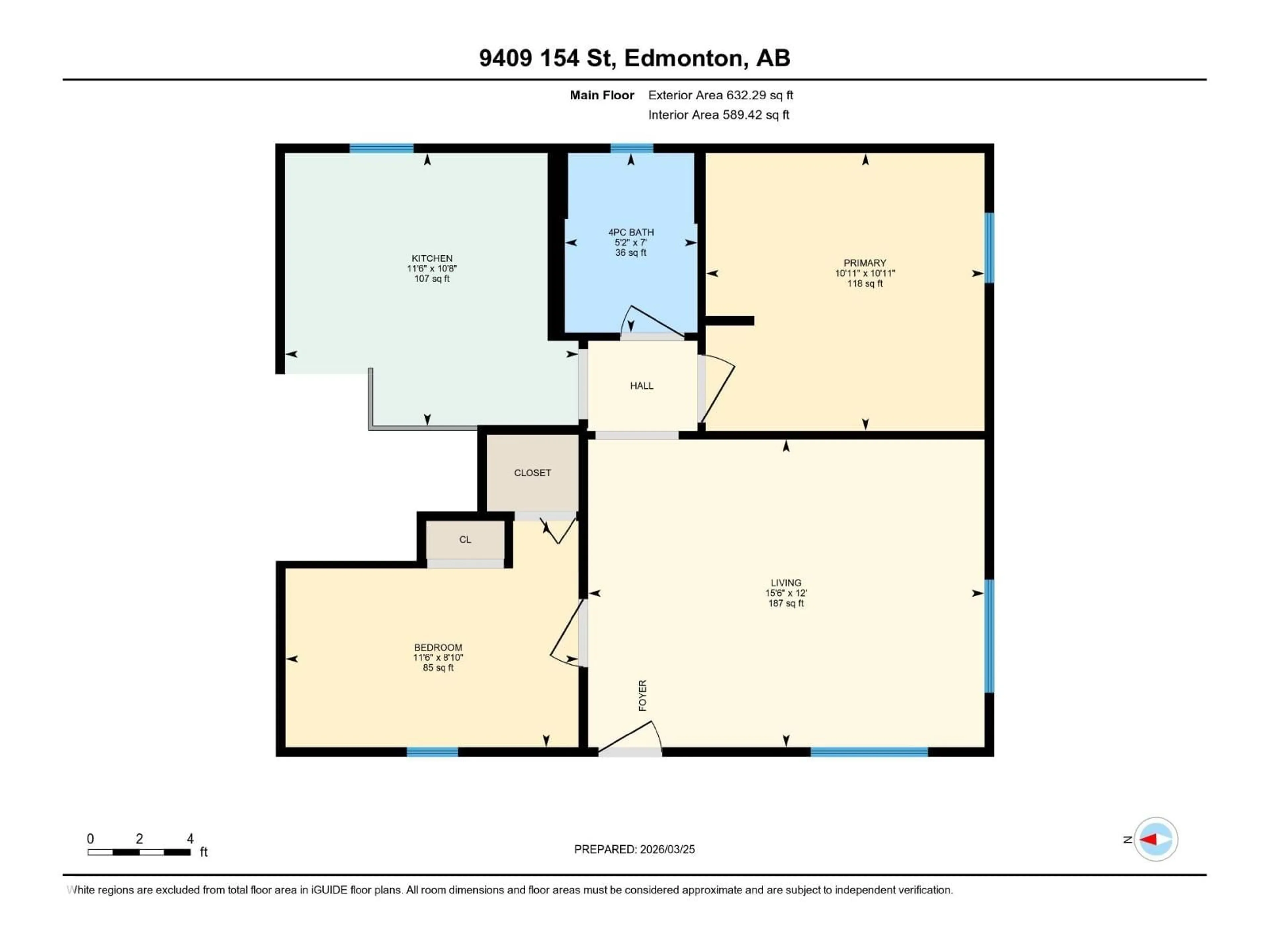 Floor plan for NW - 9409 154 ST, Edmonton Alberta T5R1T8