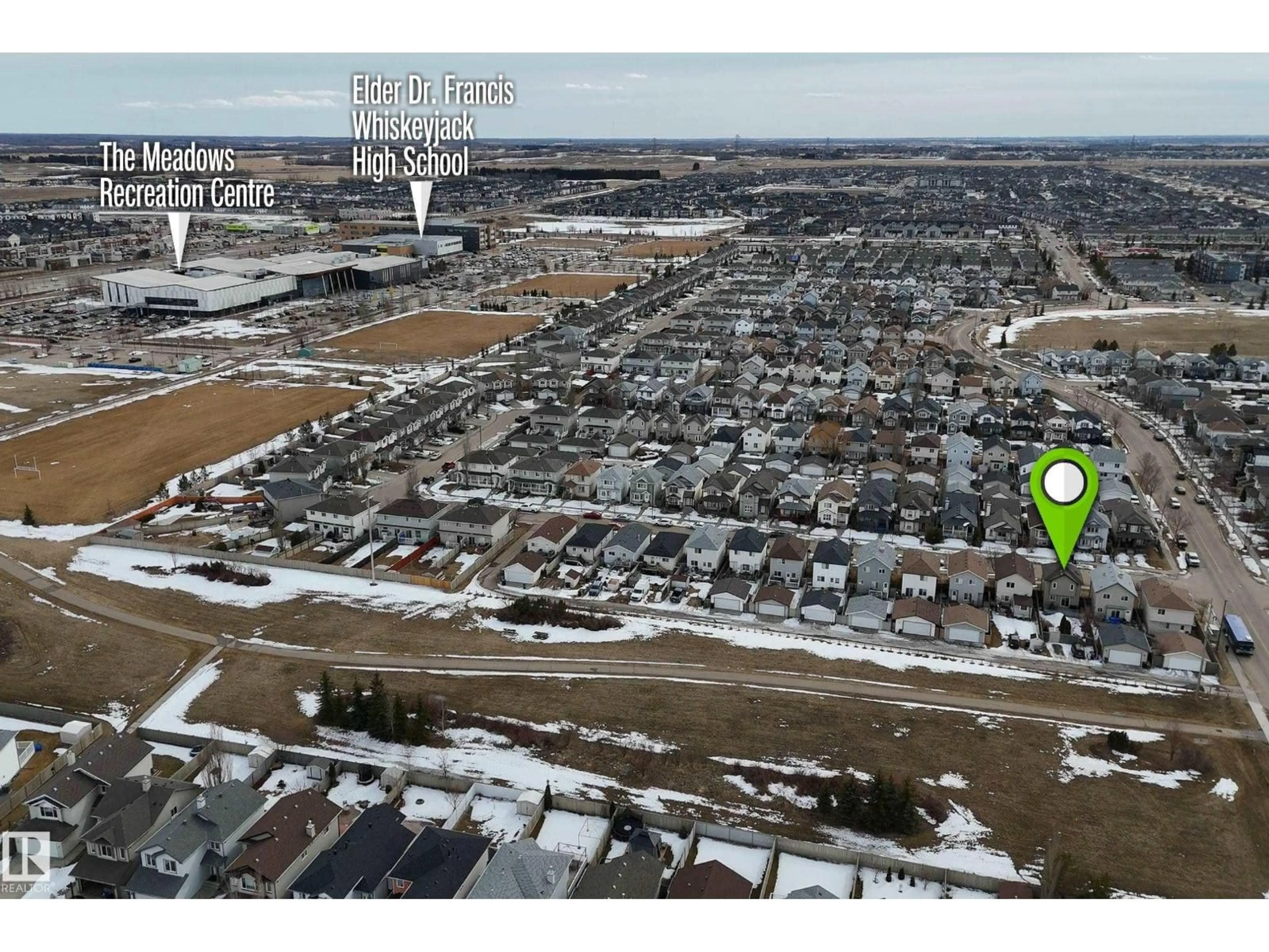 A pic from outside/outdoor area/front of a property/back of a property/a pic from drone, street for 2376 30 AV, Edmonton Alberta T6T1Z8