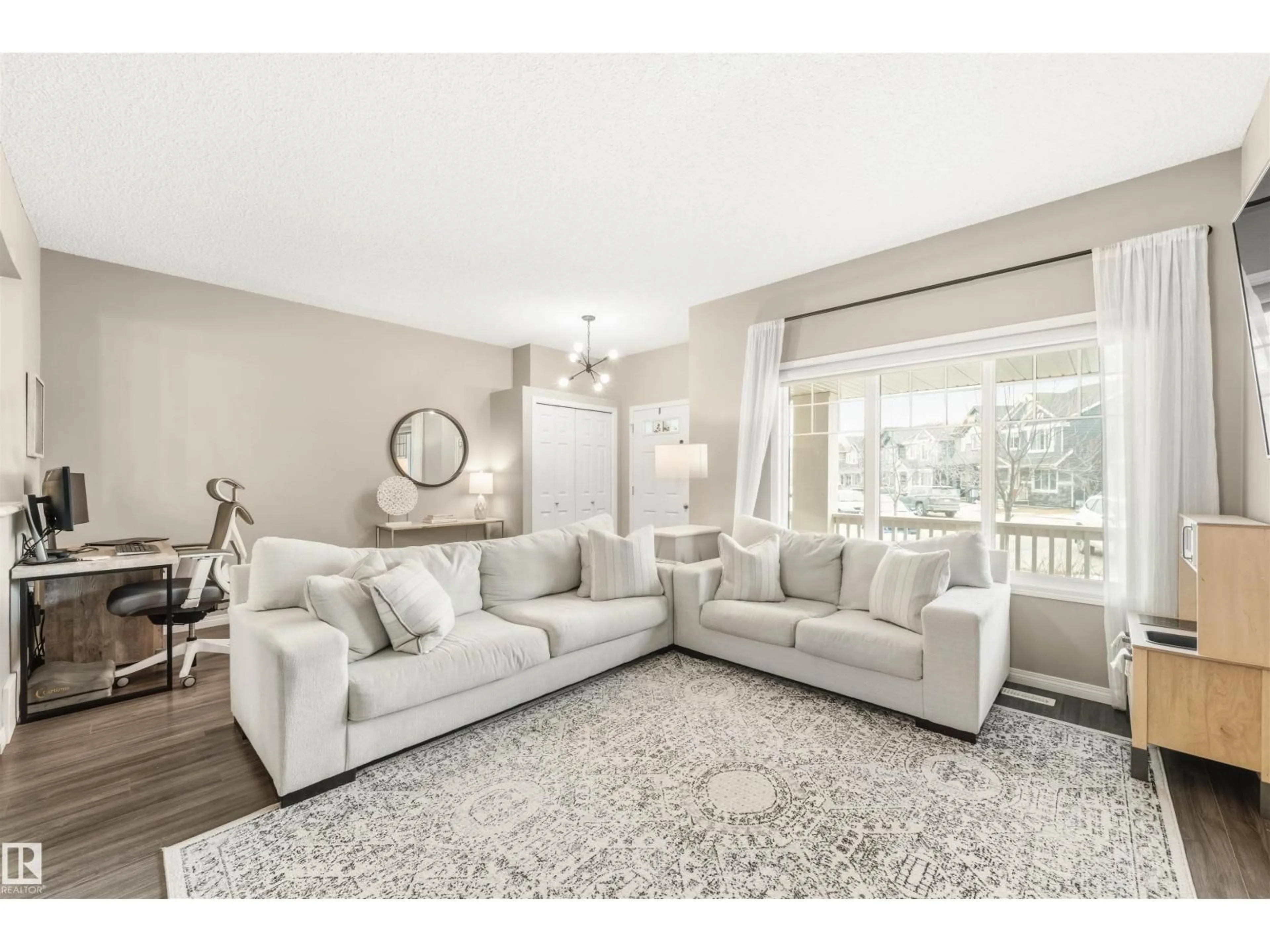 Living room with furniture, unknown for 3229 CHERRY CR, Edmonton Alberta T6X1Y5