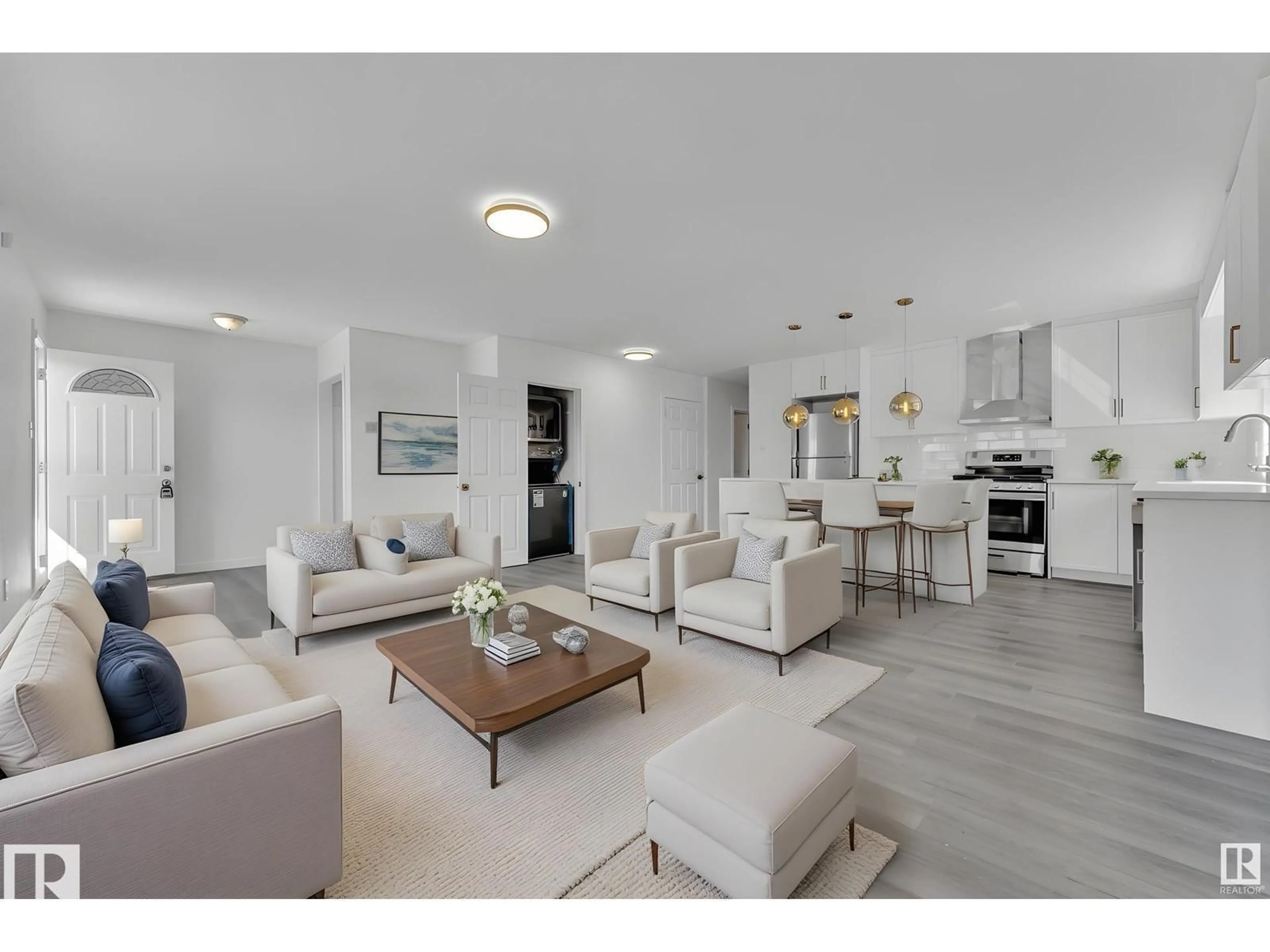 Living room with furniture, unknown for 8004 130 AV, Edmonton Alberta T5C1Y5