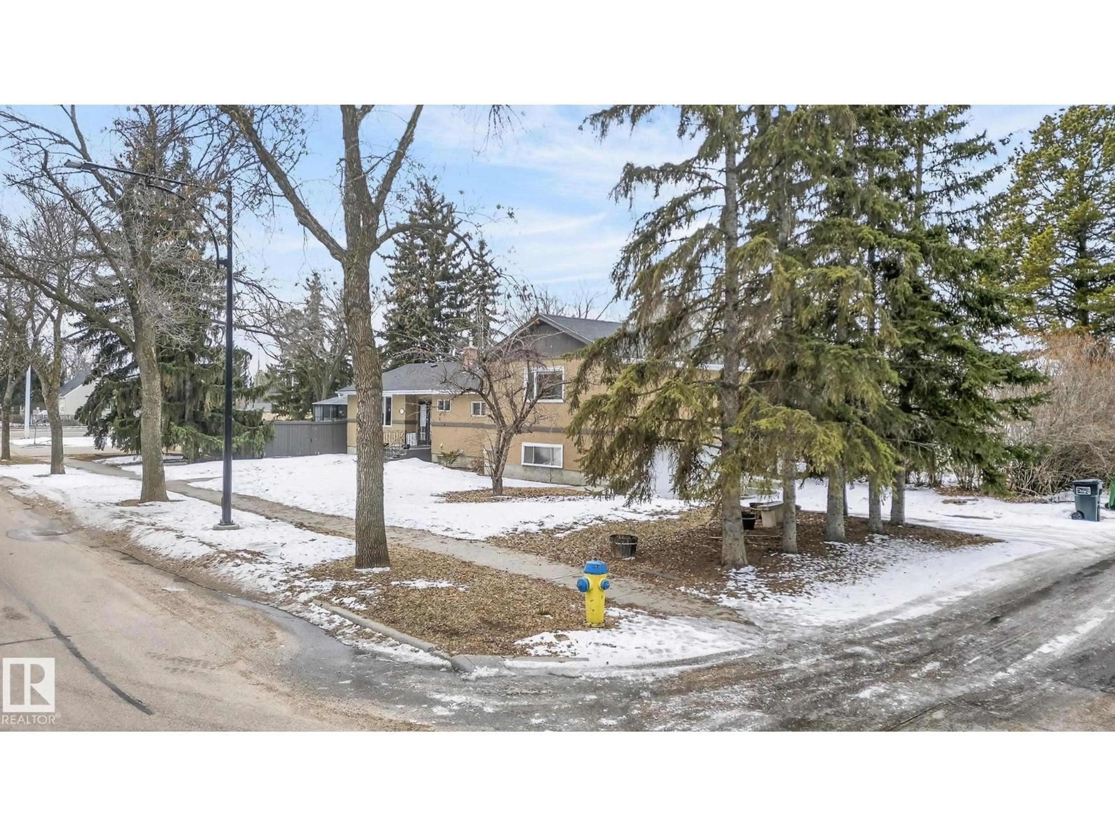 A pic from outside/outdoor area/front of a property/back of a property/a pic from drone, street for 10704 130 ST, Edmonton Alberta T5M0Y9