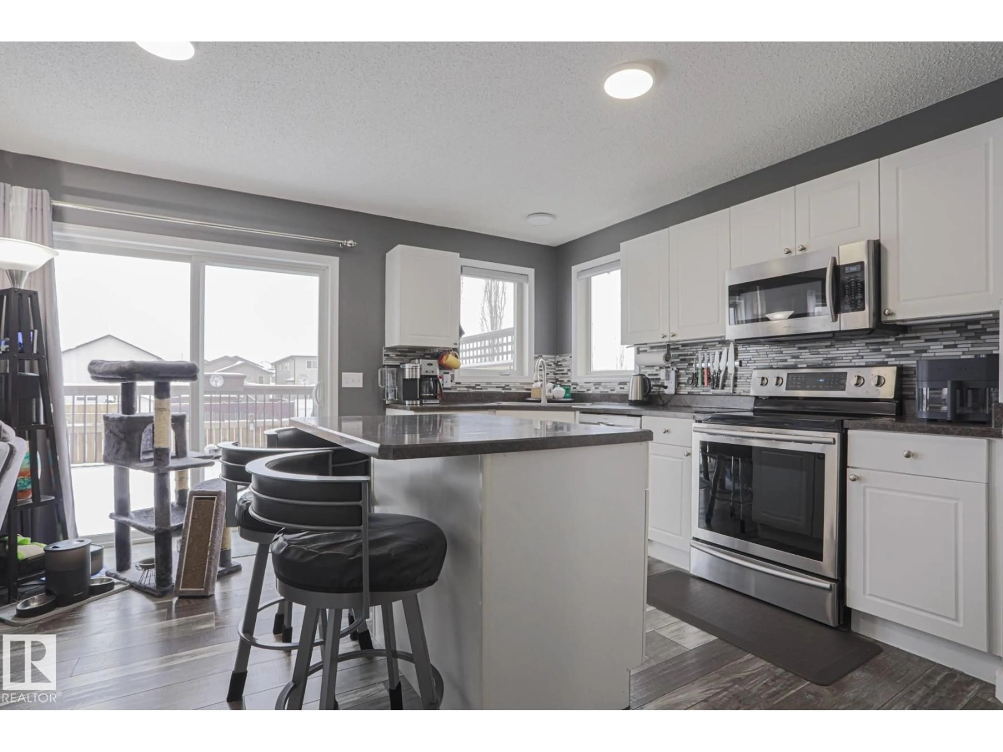 Open concept kitchen, unknown for NW - 5416 162B AV, Edmonton Alberta T5Y0G2