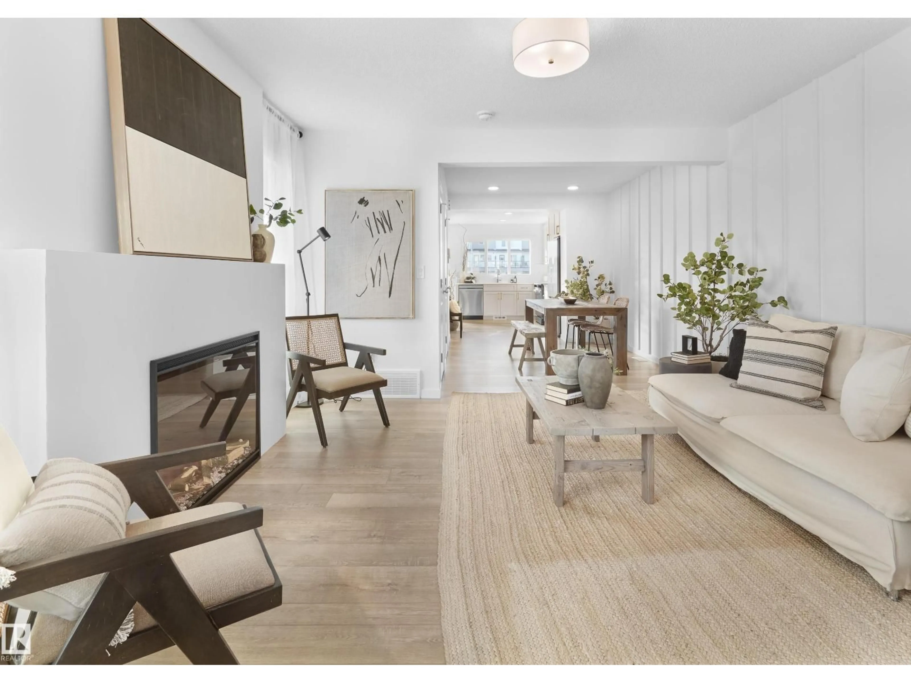 Living room with furniture, unknown for NW - 3 18636 18 AV, Edmonton Alberta T6M3E8