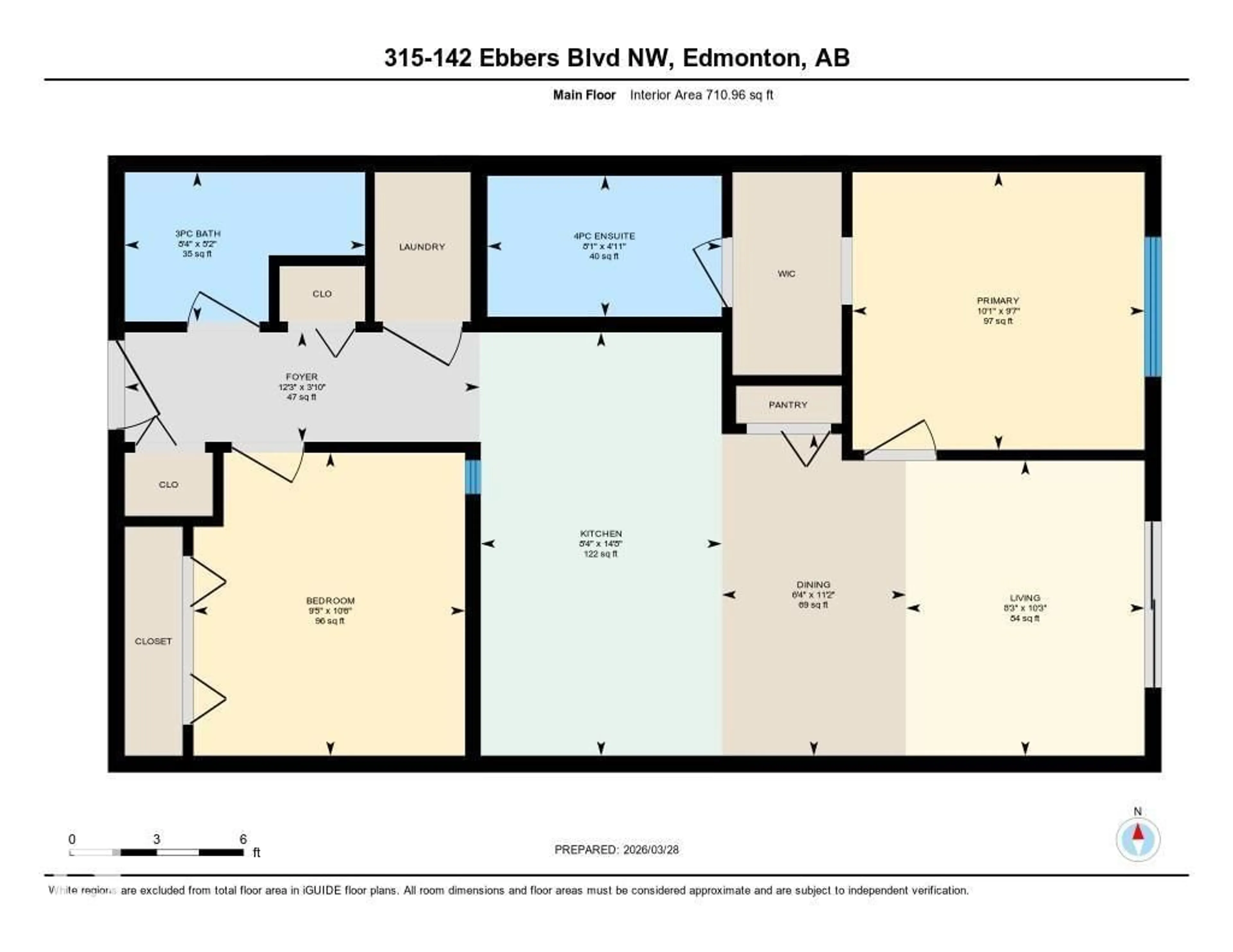 Floor plan for 315 EBBERS BV, Edmonton Alberta T5Y3W2