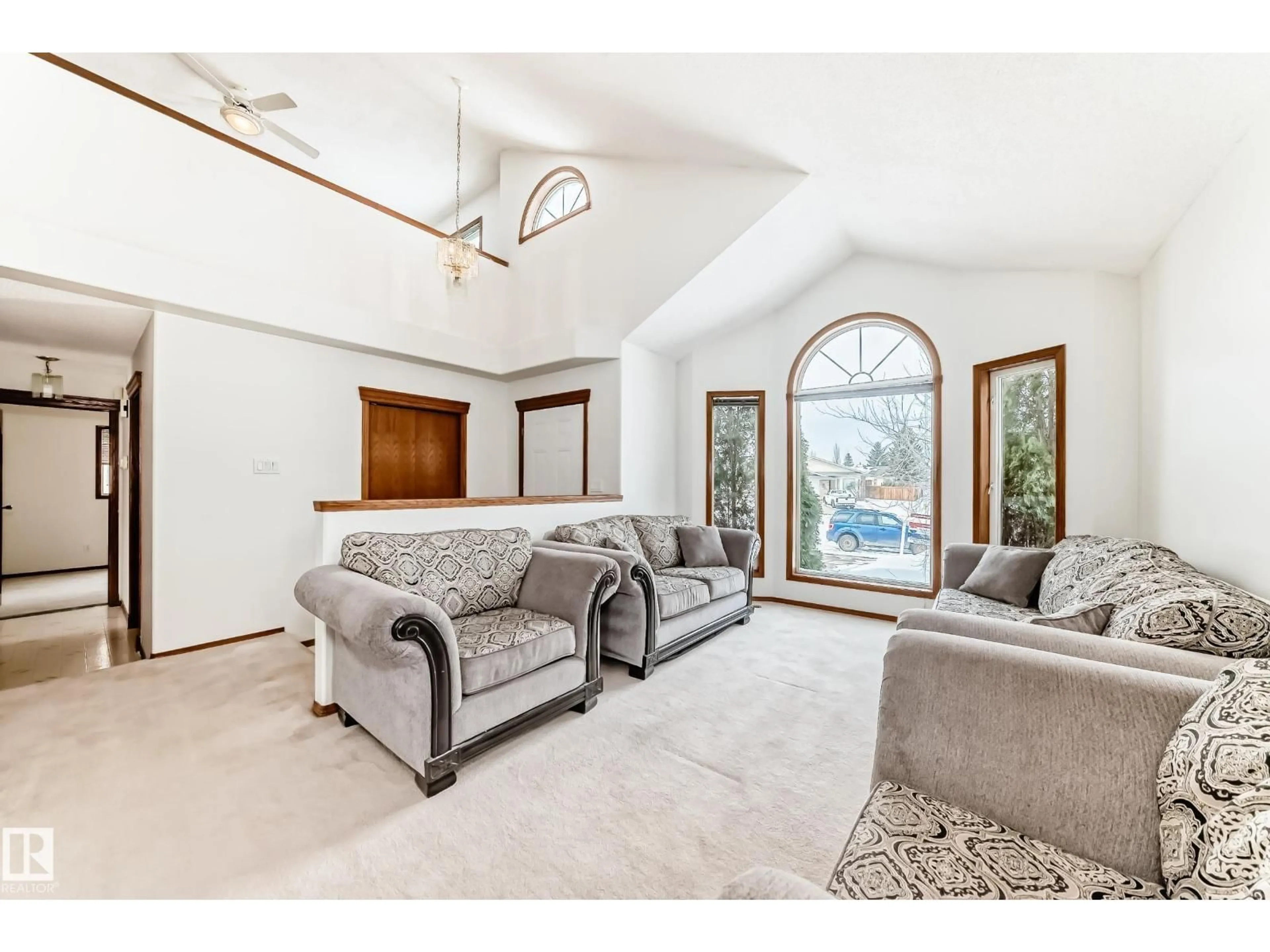 Living room with furniture, unknown for NW - 15404 132 ST, Edmonton Alberta T6V1B9