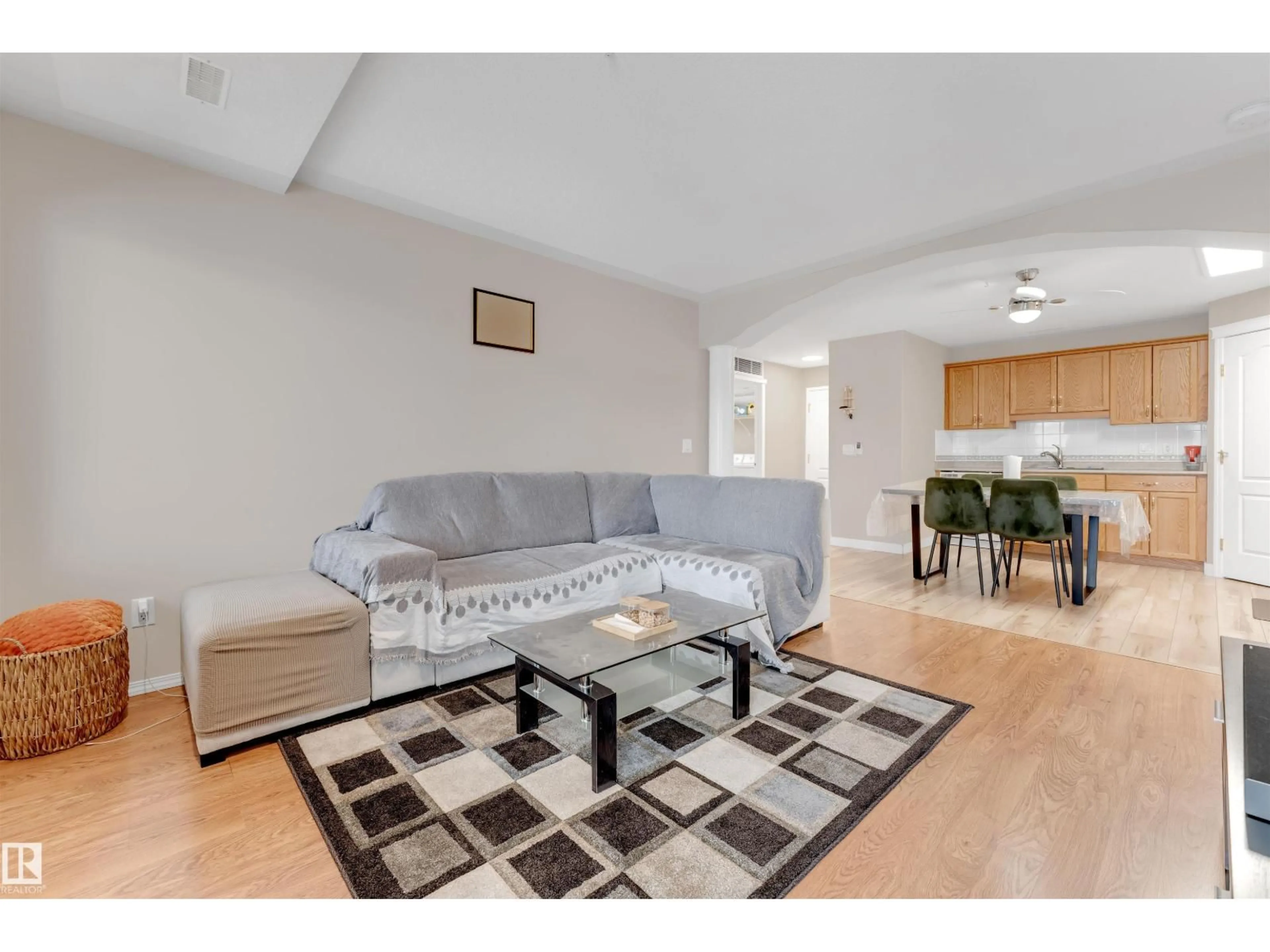 Living room with furniture, unknown for 237 - 316 YOUVILLE DR, Edmonton Alberta T6L7G2