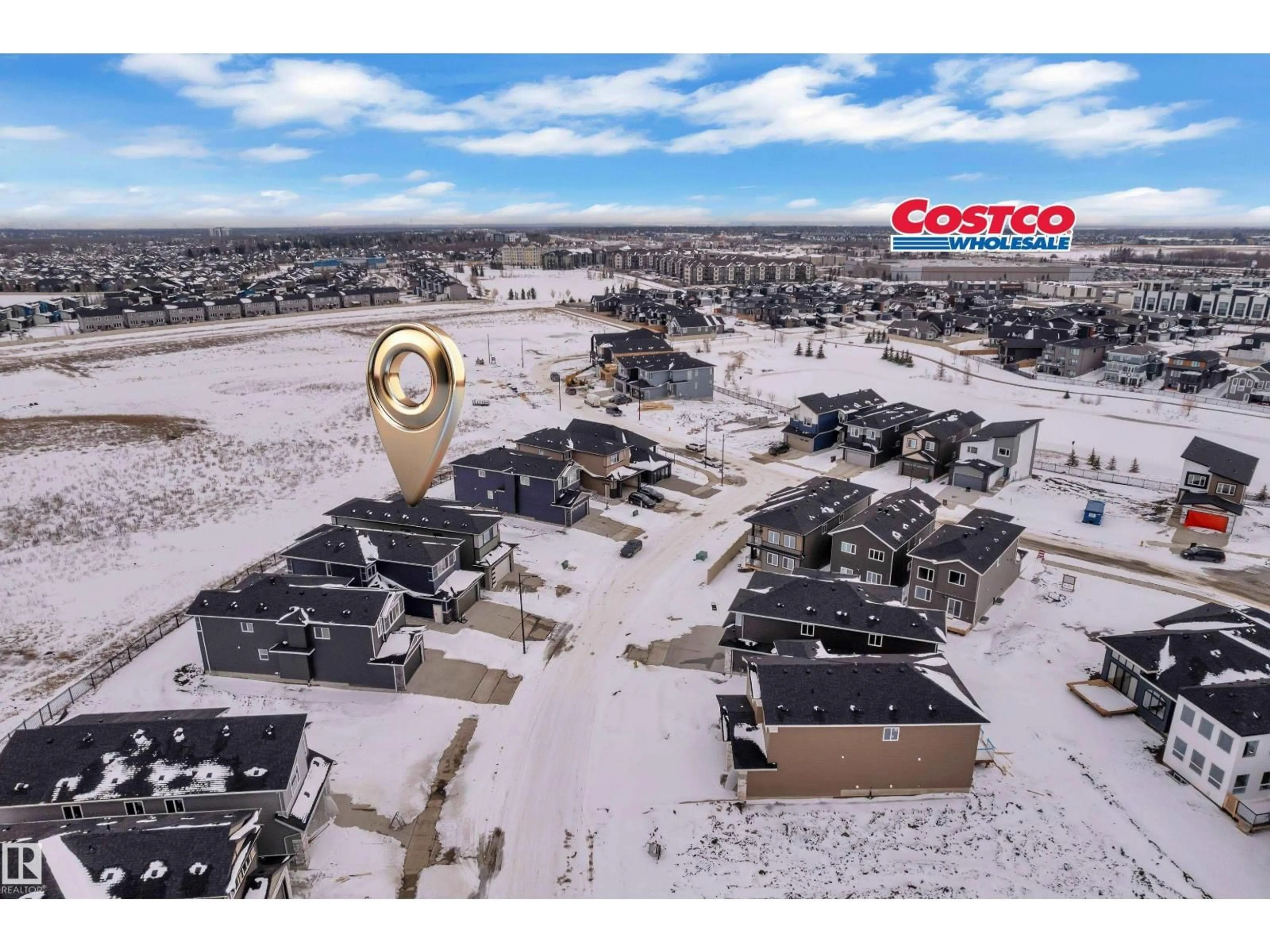 A pic from outside/outdoor area/front of a property/back of a property/a pic from drone, street for 110 ELDRIDGE PT, St. Albert Alberta T8N8C3