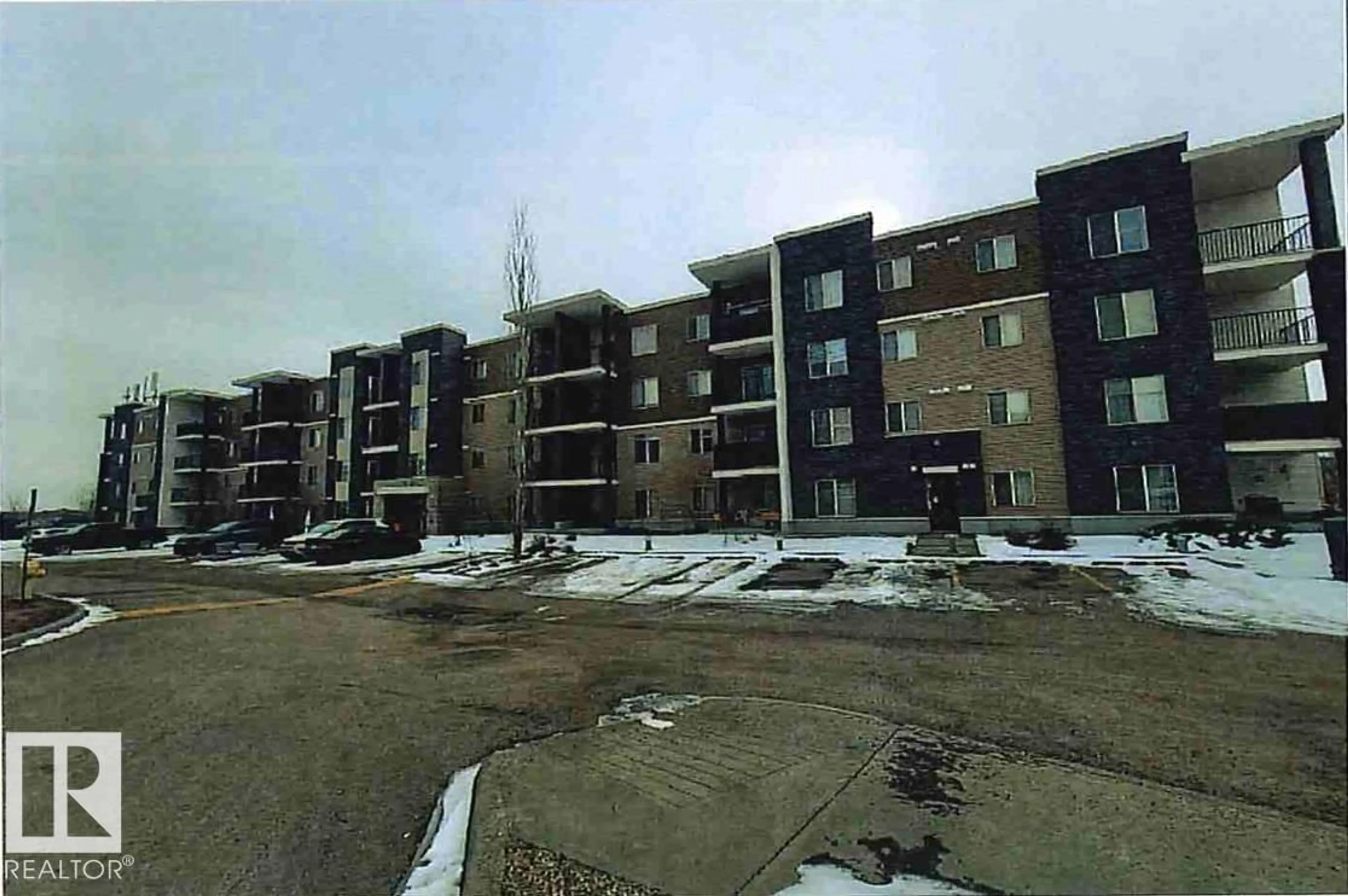 A pic from outside/outdoor area/front of a property/back of a property/a pic from drone, building for 419 11808 22 AV SW, Edmonton Alberta T6W2A2