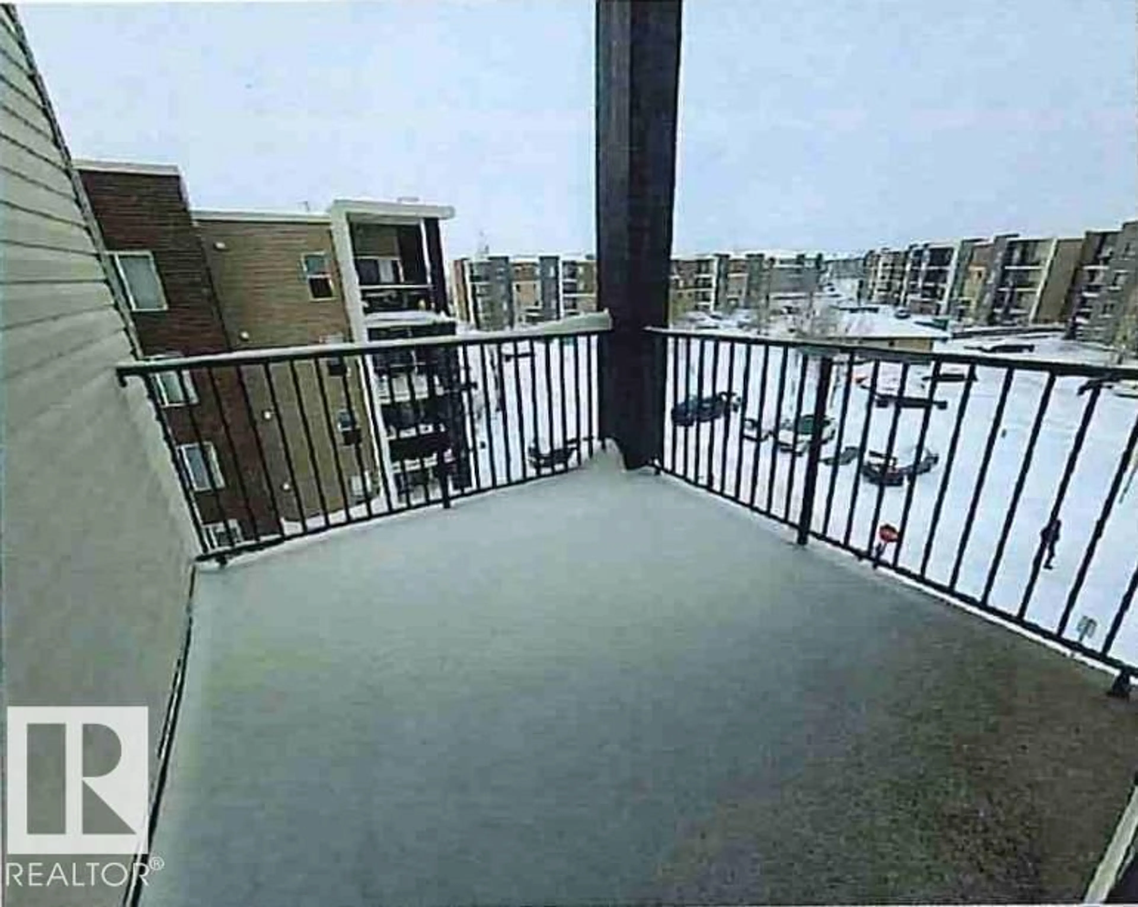Balcony in the apartment, water/lake/river/ocean view for 419 11808 22 AV SW, Edmonton Alberta T6W2A2