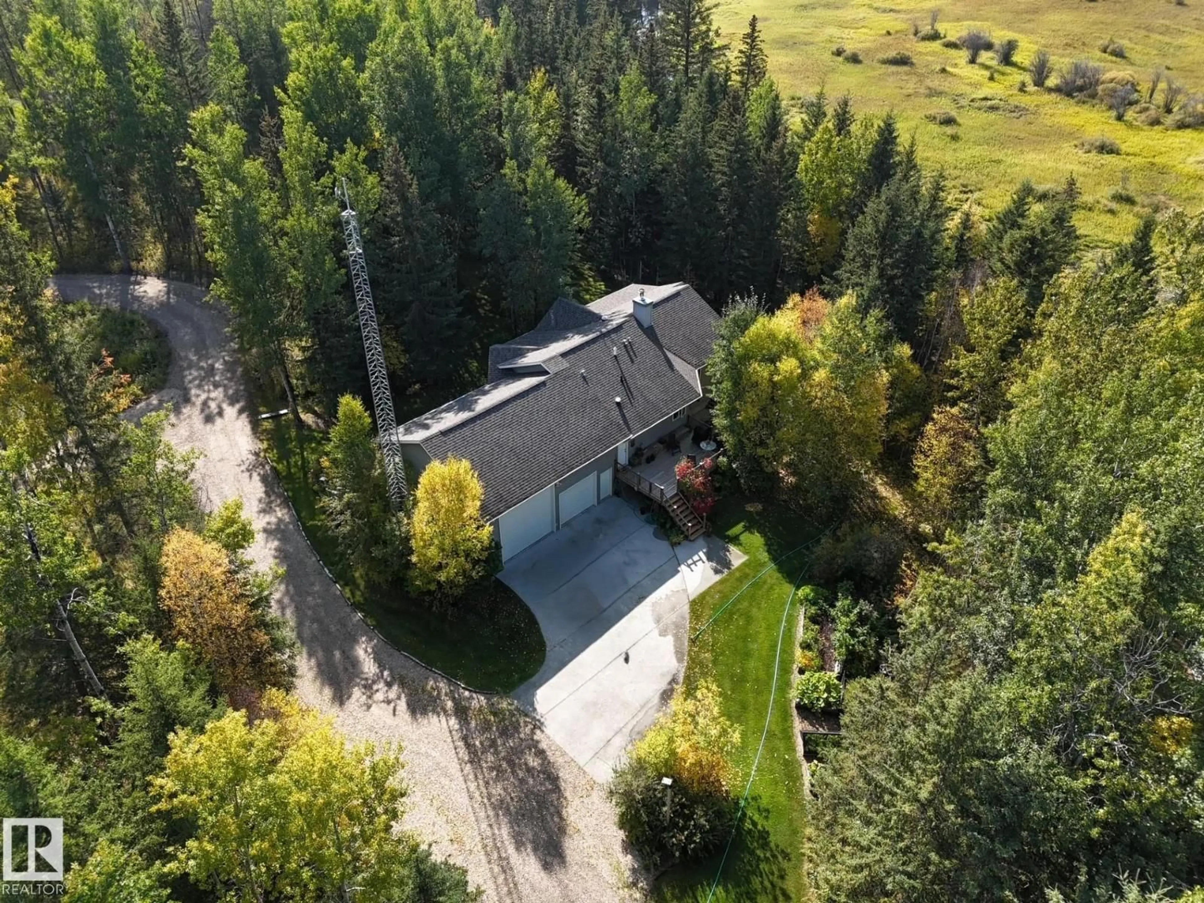 A pic from outside/outdoor area/front of a property/back of a property/a pic from drone, forest/trees view for 8316 HWY 16 A, Rural Yellowhead Alberta T0E0T0