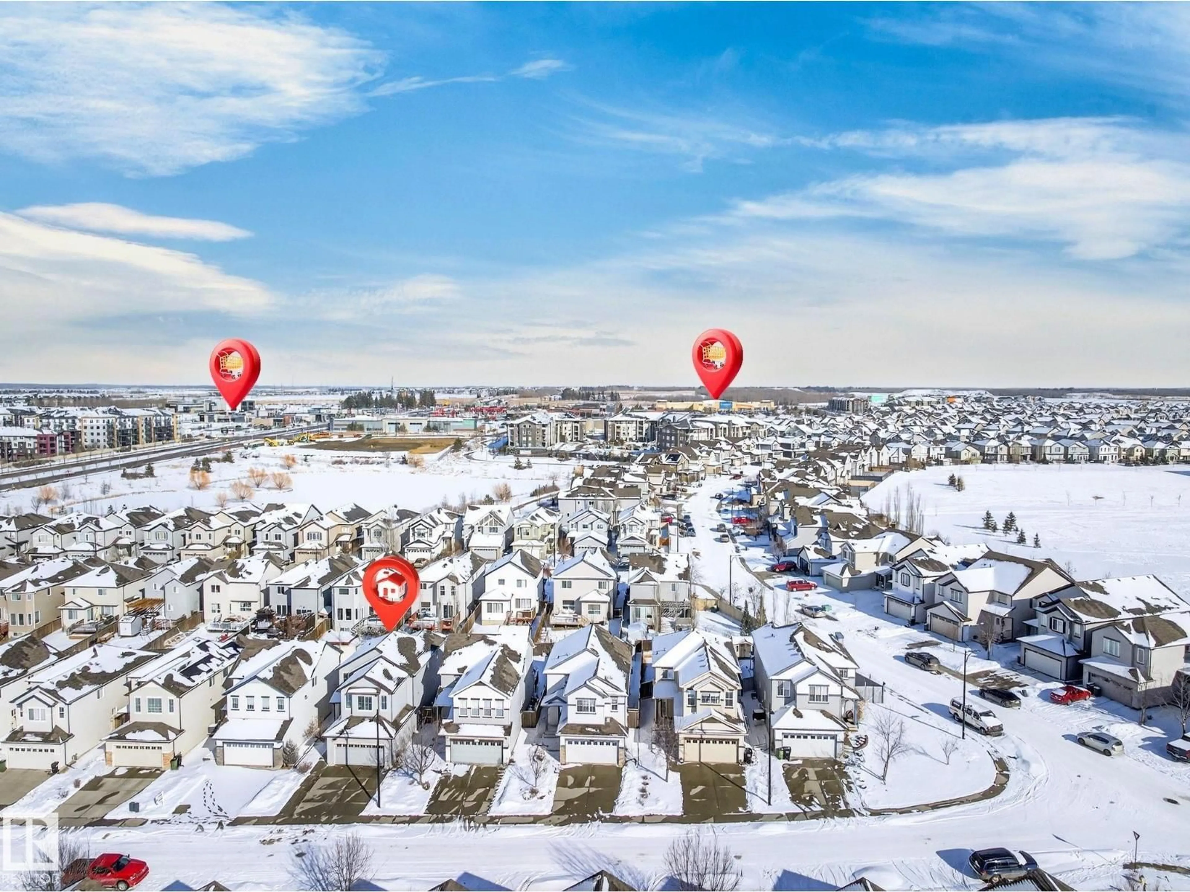 A pic from outside/outdoor area/front of a property/back of a property/a pic from drone, street for SW - 1121 59A ST, Edmonton Alberta T6X0T2