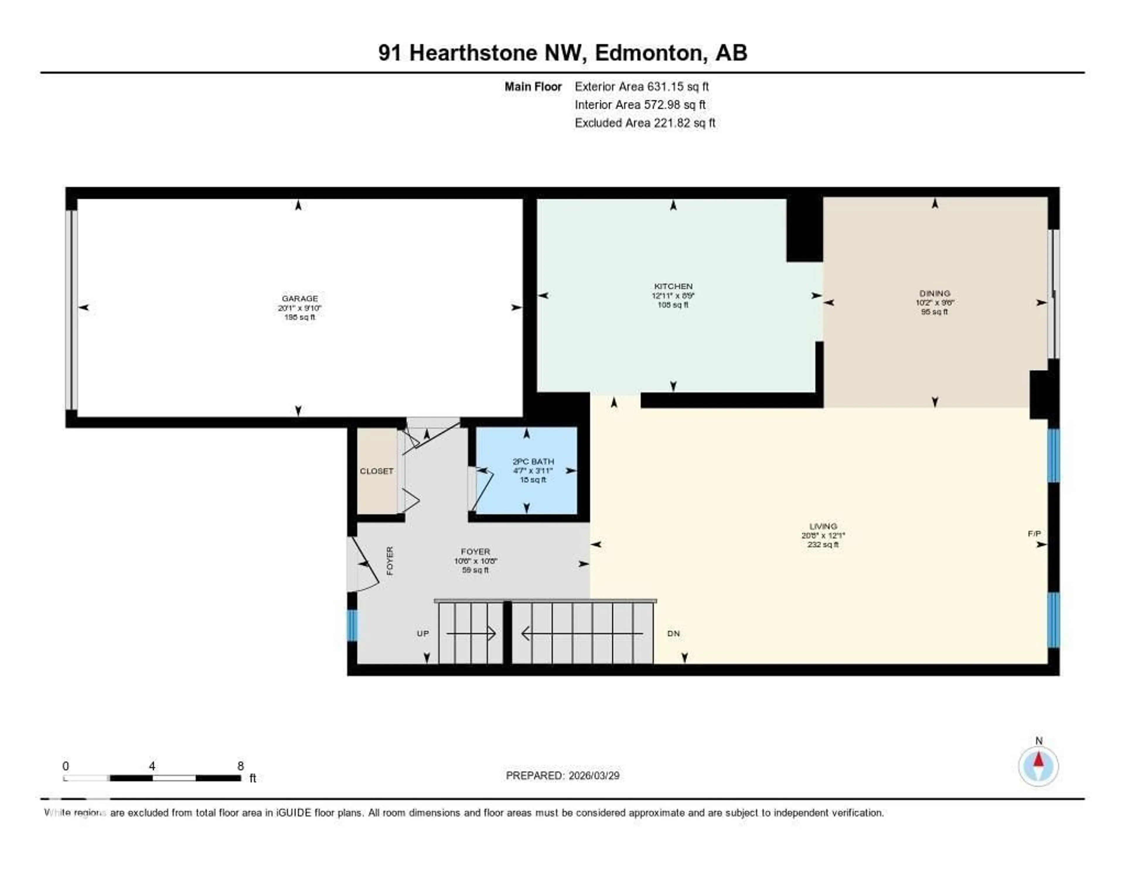 Floor plan for 91 HEARTHSTONE NW, Edmonton Alberta T6H5E5