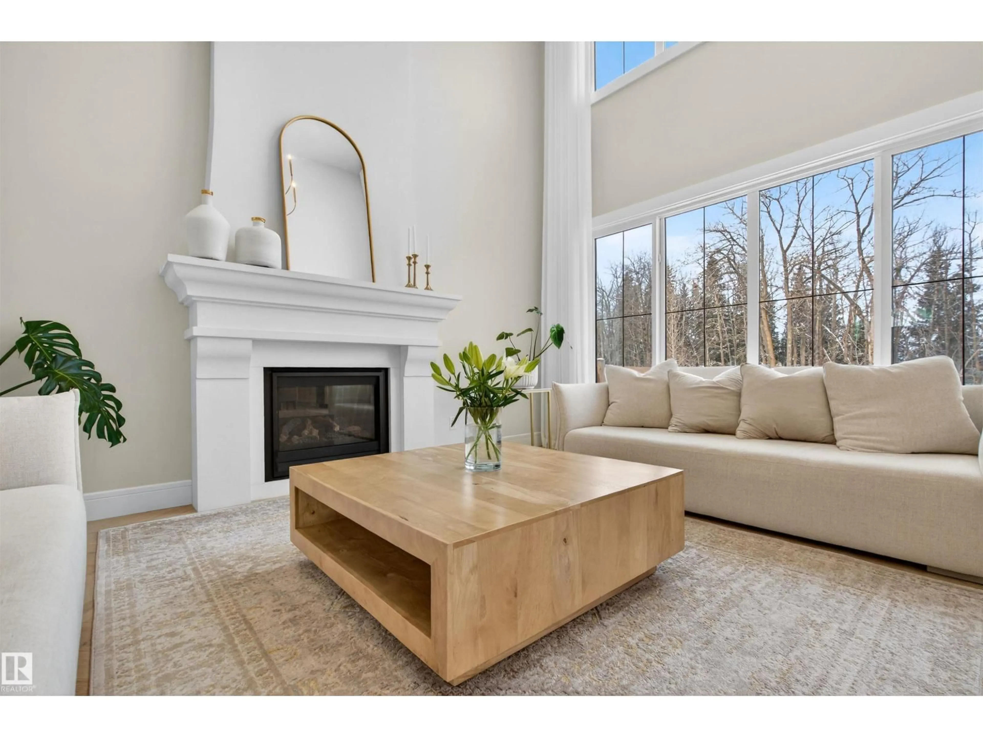 Living room with furniture, unknown for NW - 20320 29 AV, Edmonton Alberta T6M0W5