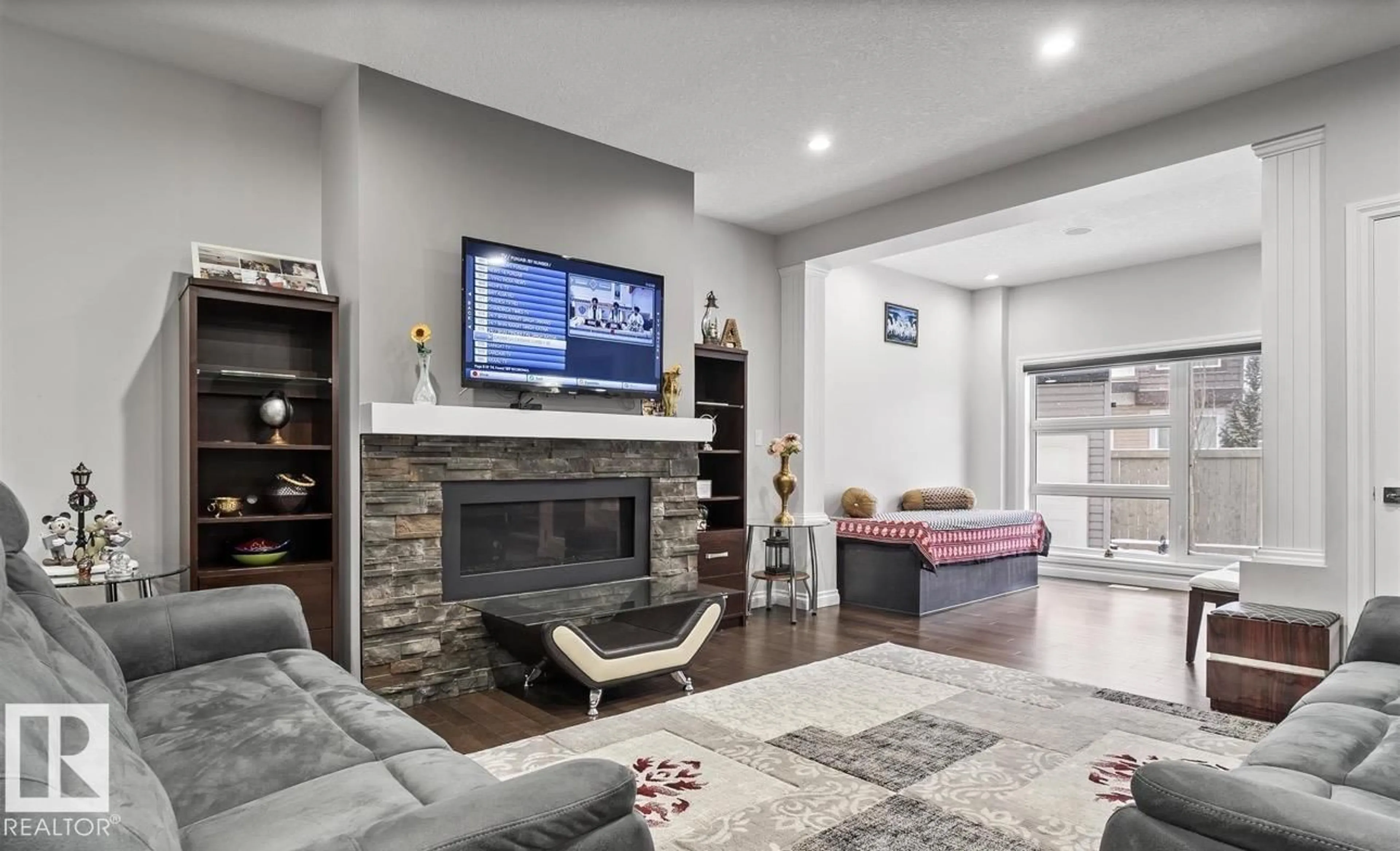 Living room with furniture, unknown for 2228 22 ST, Edmonton Alberta T6T0Z1