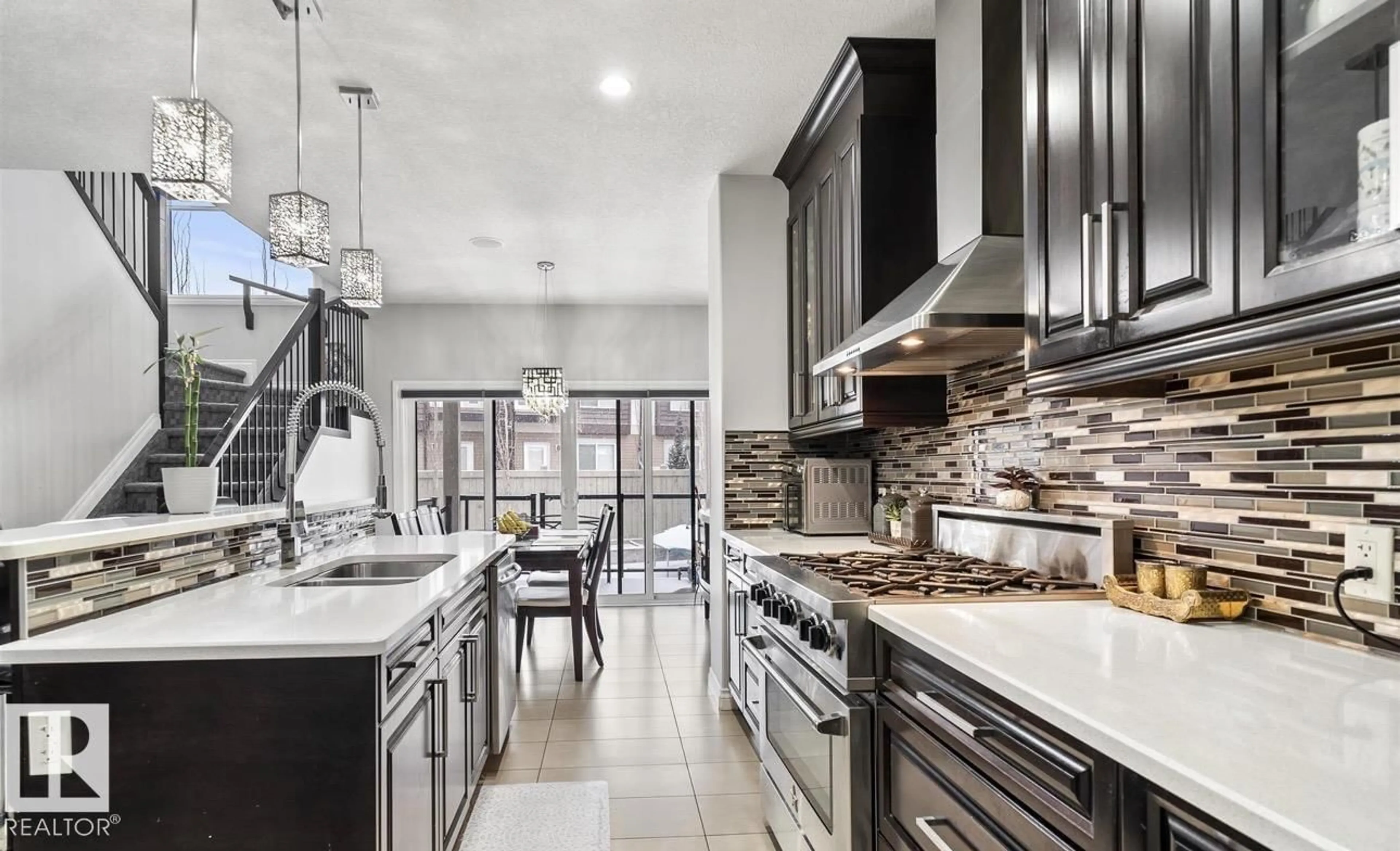 Contemporary kitchen, ceramic/tile floor for 2228 22 ST, Edmonton Alberta T6T0Z1