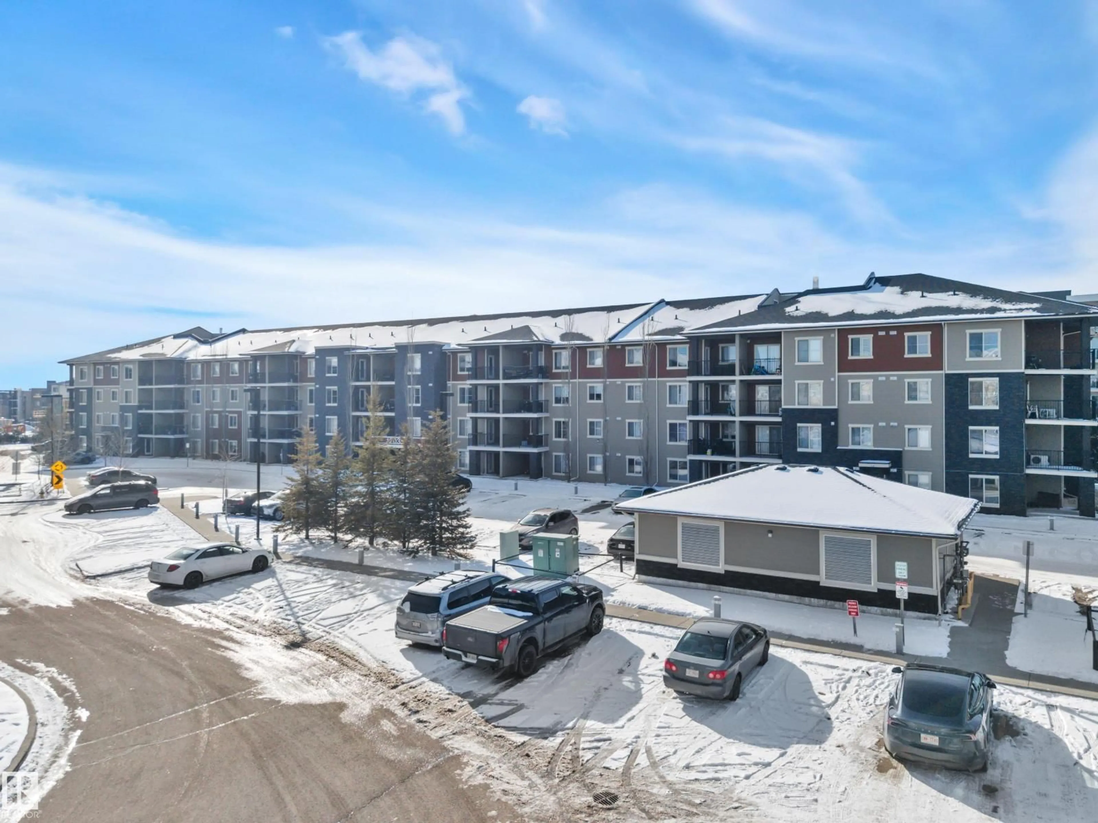 A pic from outside/outdoor area/front of a property/back of a property/a pic from drone, unknown for #415 - 12035 22 AV, Edmonton Alberta T6W2X9