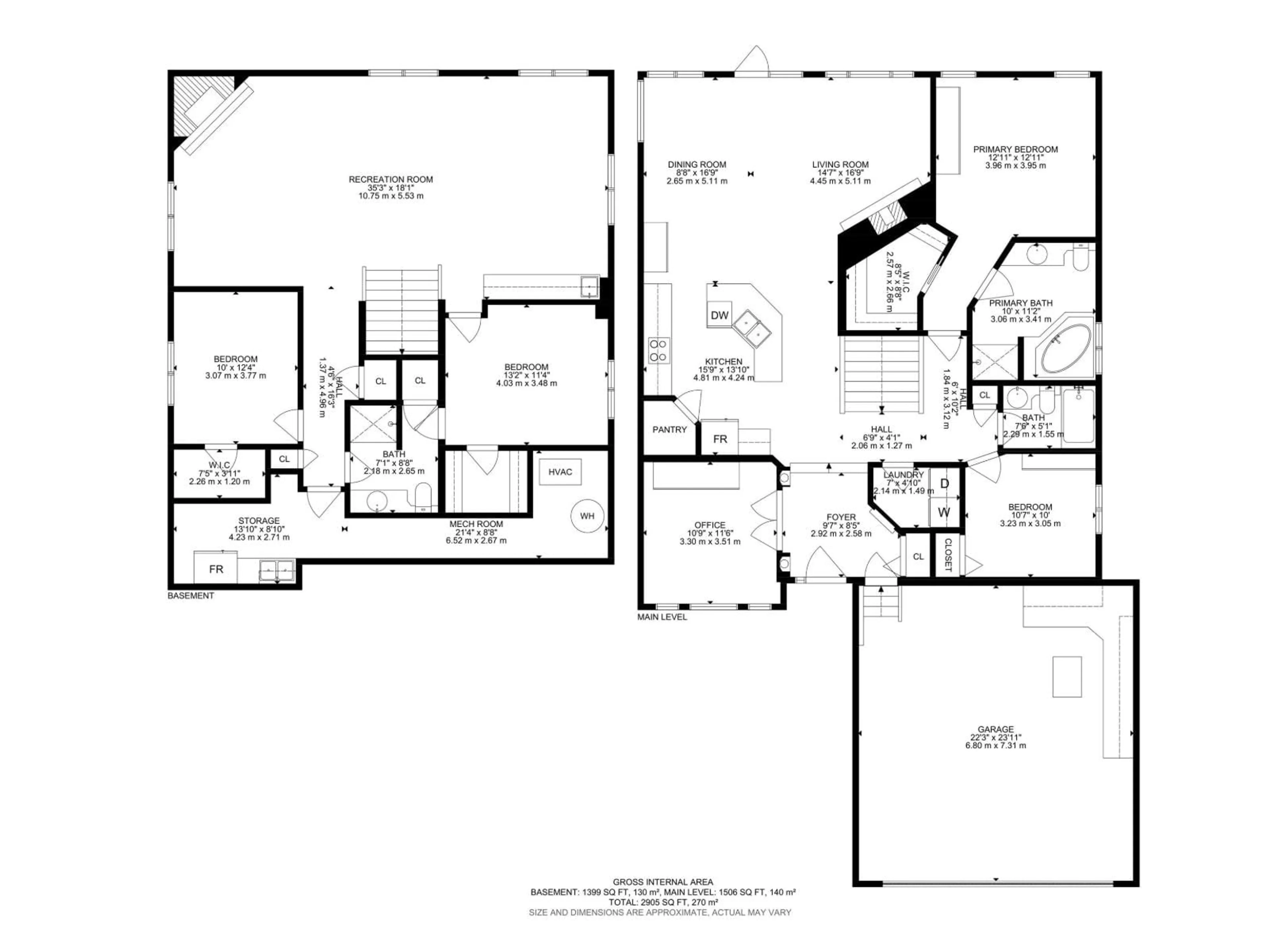 Floor plan for 5 RICHELIEU PL, Beaumont Alberta T4X1S4