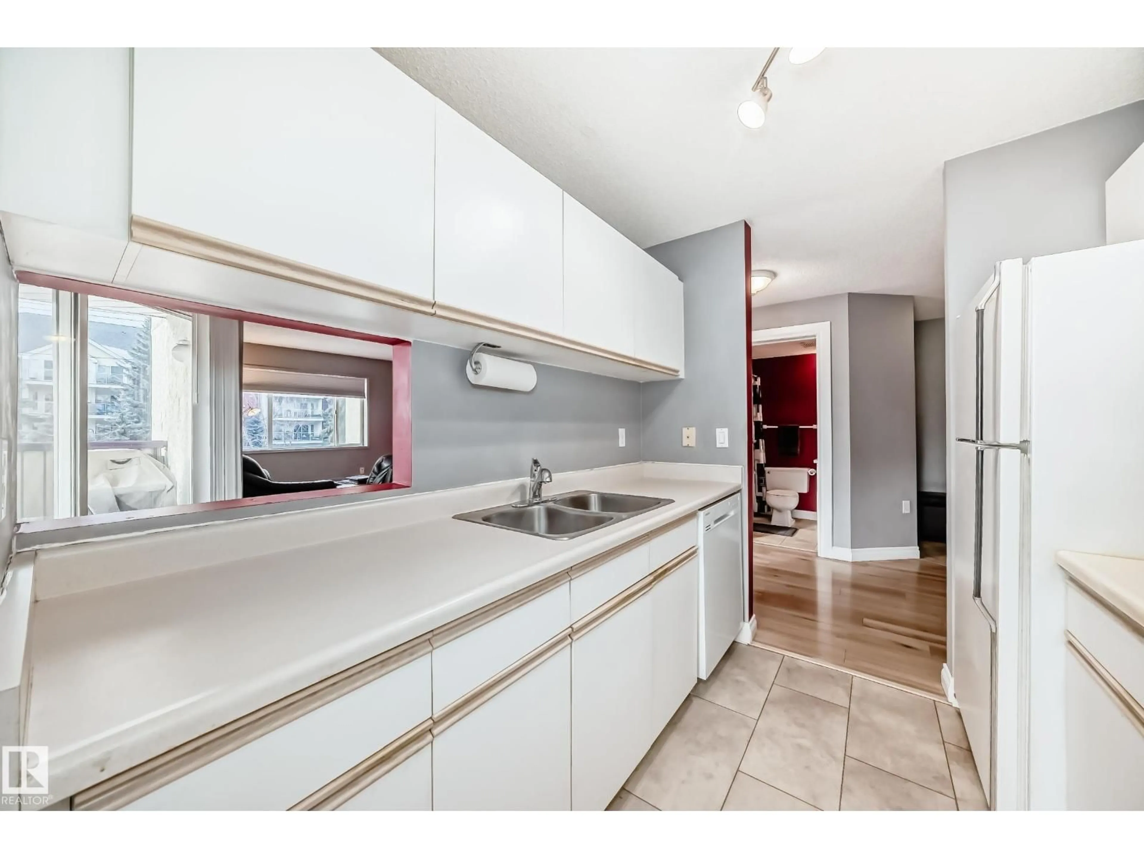 Standard kitchen, ceramic/tile floor for 239 - 10636 120 ST, Edmonton Alberta T5H4L5