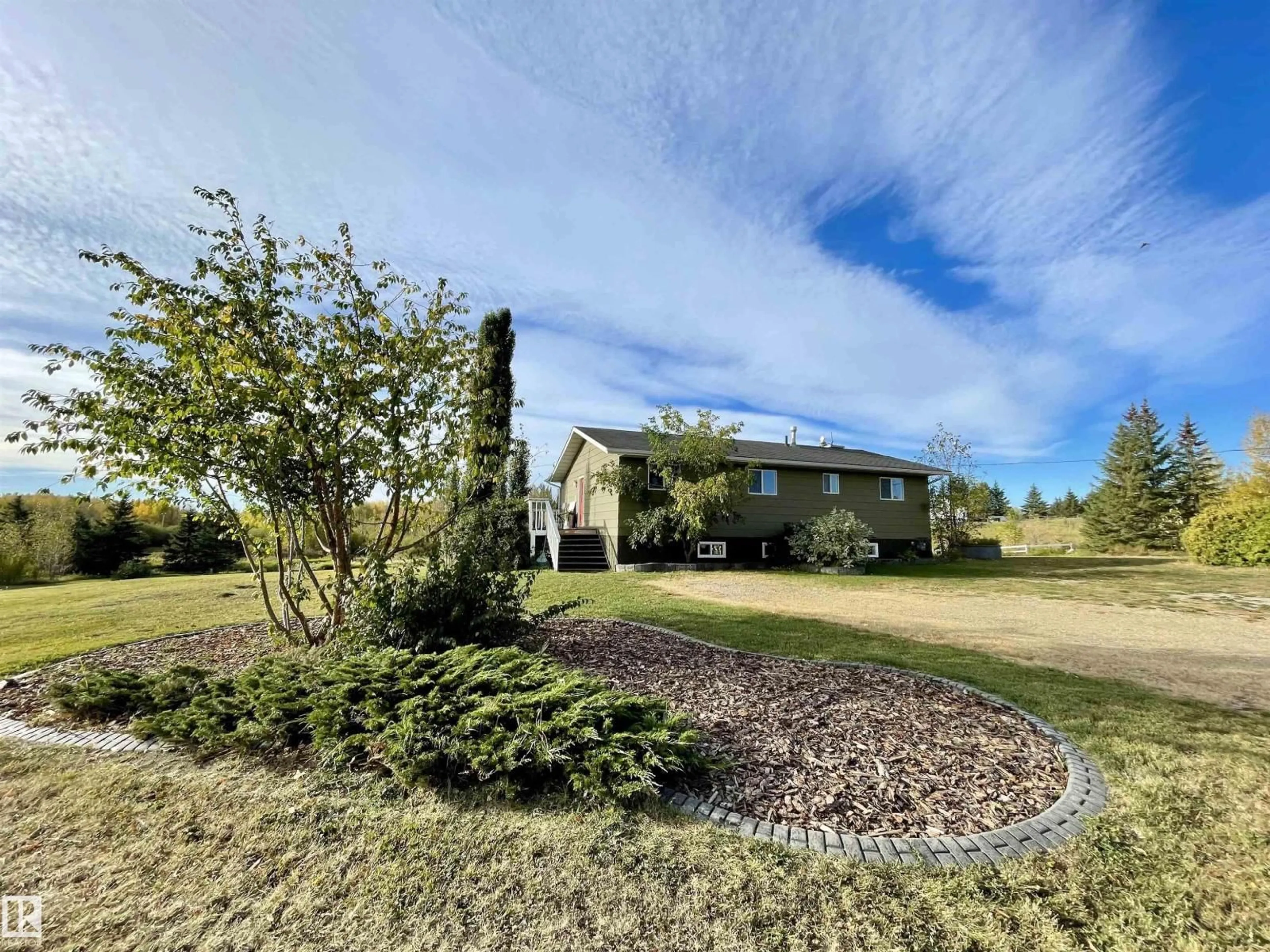 A pic from outside/outdoor area/front of a property/back of a property/a pic from drone, unknown for 2401 TWP ROAD 524, Rural Parkland County Alberta T7Y2K8
