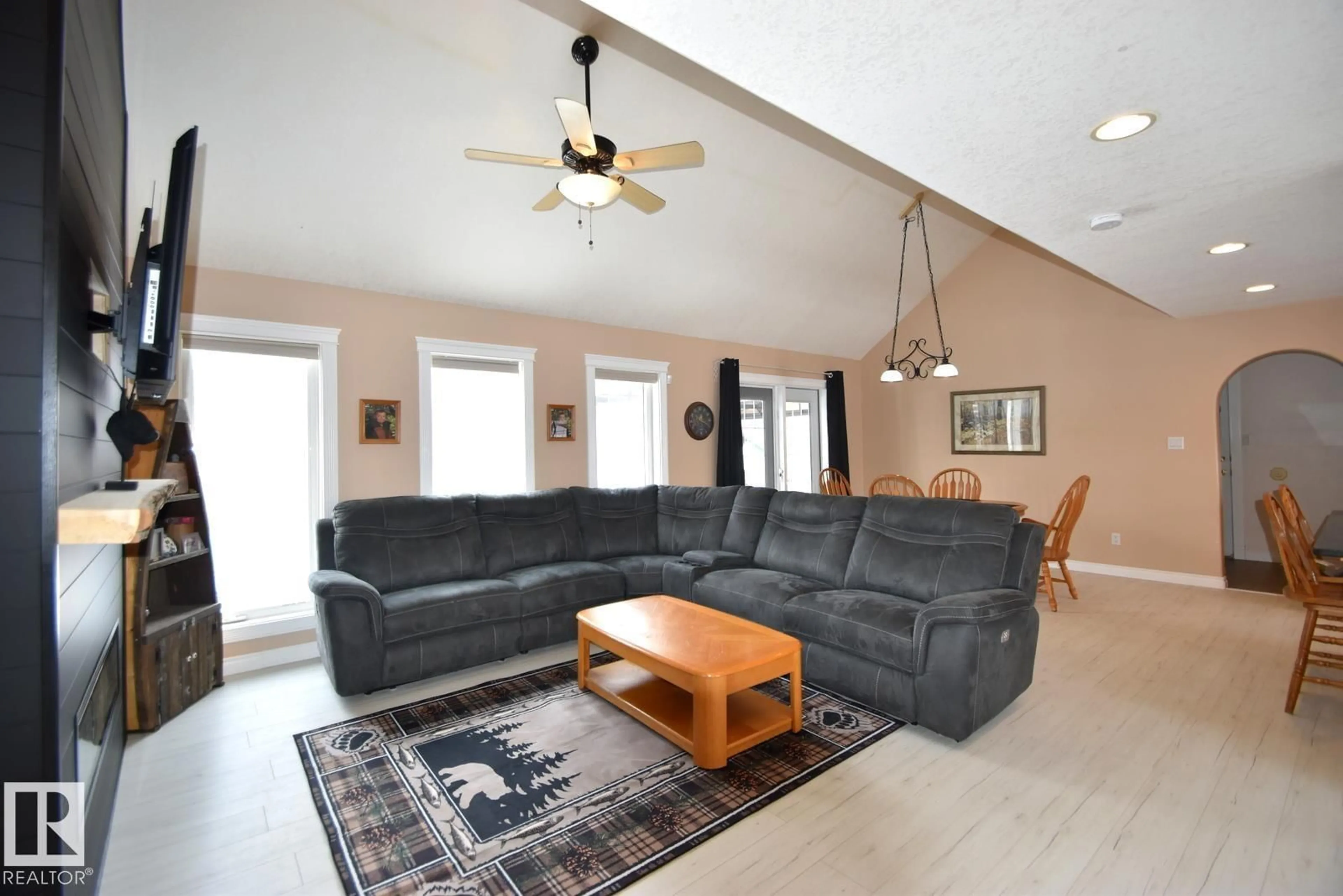 Living room with furniture, unknown for 4604 4A ST, Boyle Alberta T0A0M0