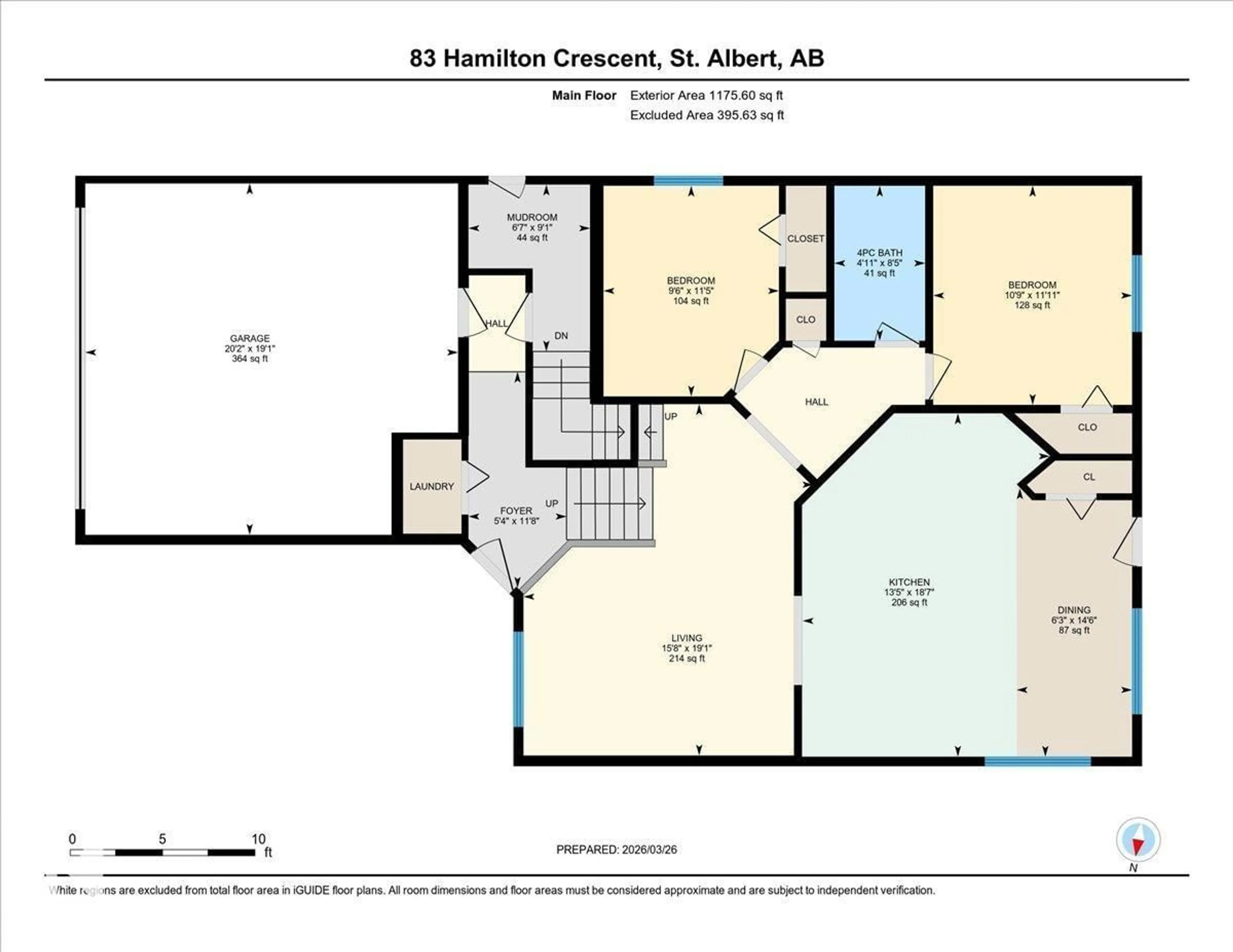 Floor plan for 83 HAMILTON CR, St. Albert Alberta T8N6R9