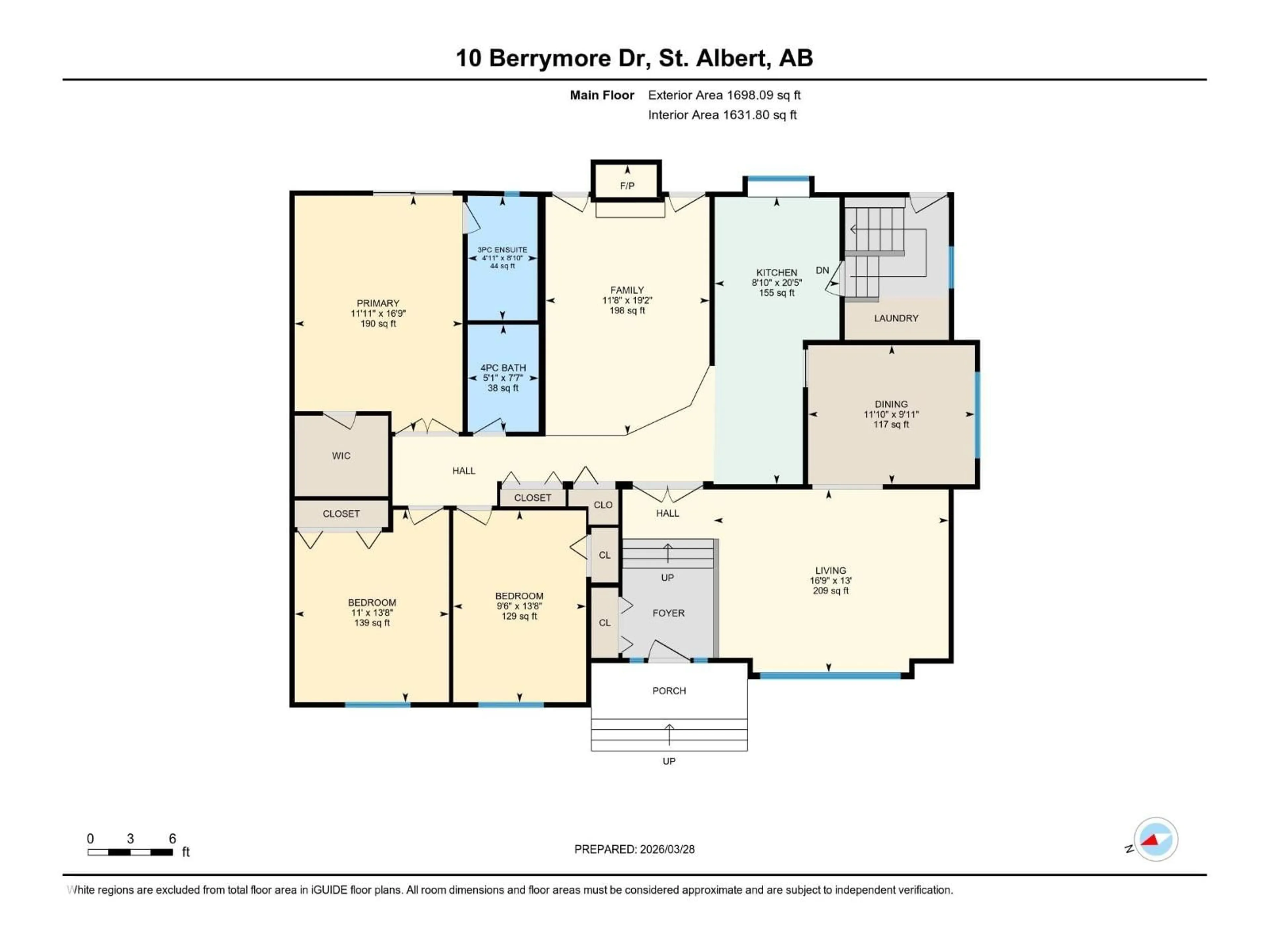 Floor plan for 10 BERRYMORE DR, St. Albert Alberta T8N2Y6