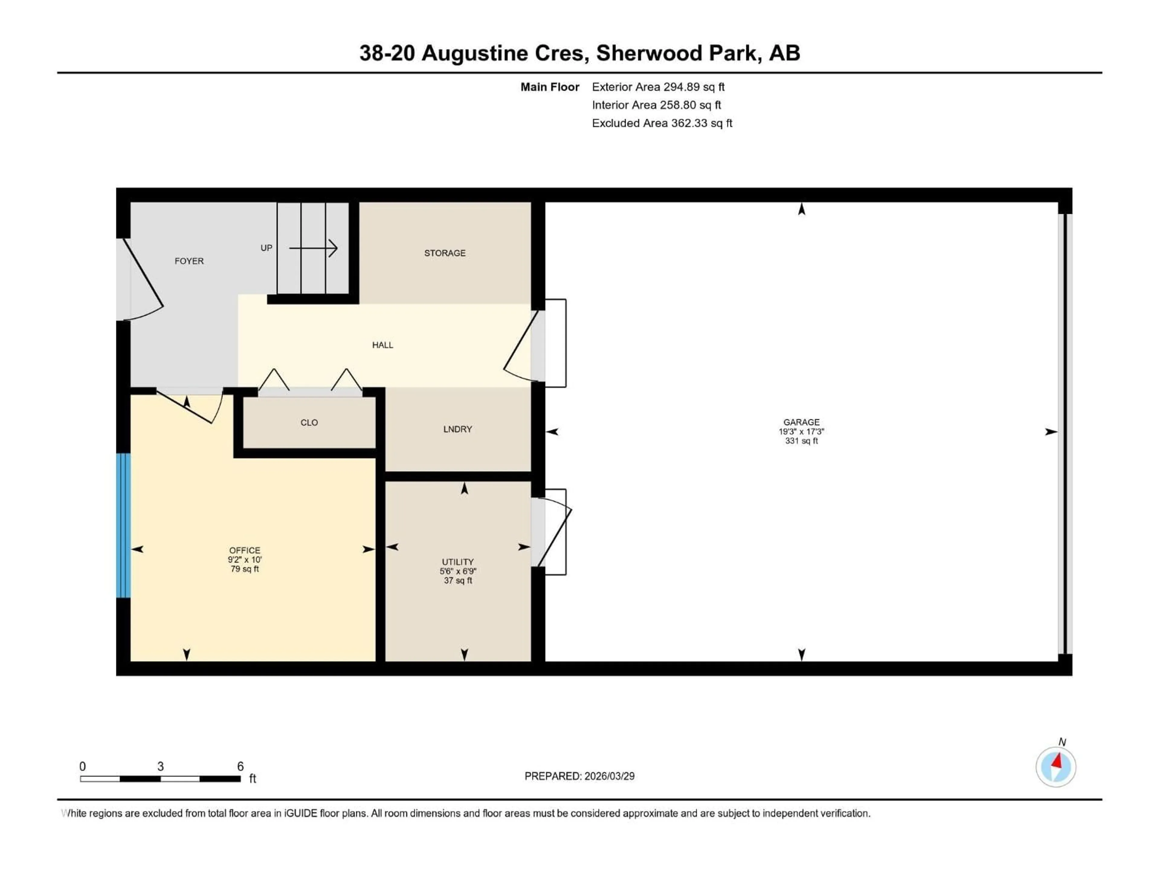 Floor plan for 20 - 38 AUGUSTINE CR, Sherwood Park Alberta T8H0Z8