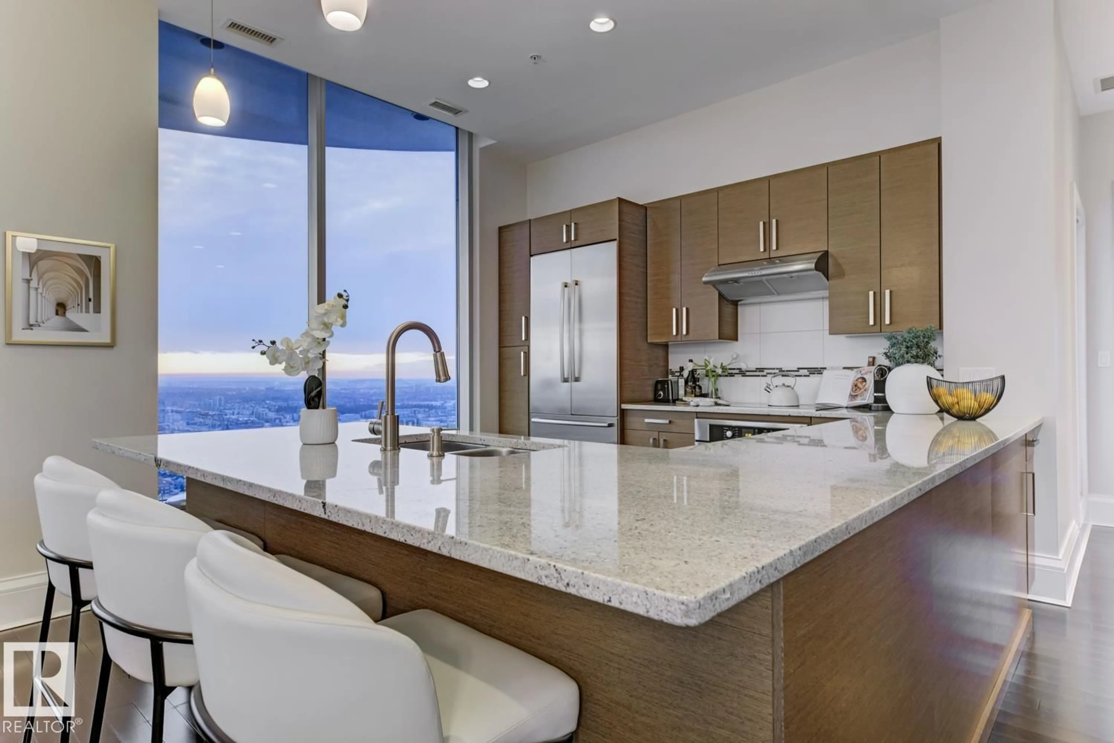 Contemporary kitchen, ceramic/tile floor for 10152 - 3502 104 ST NW, Edmonton Alberta T5J0B6