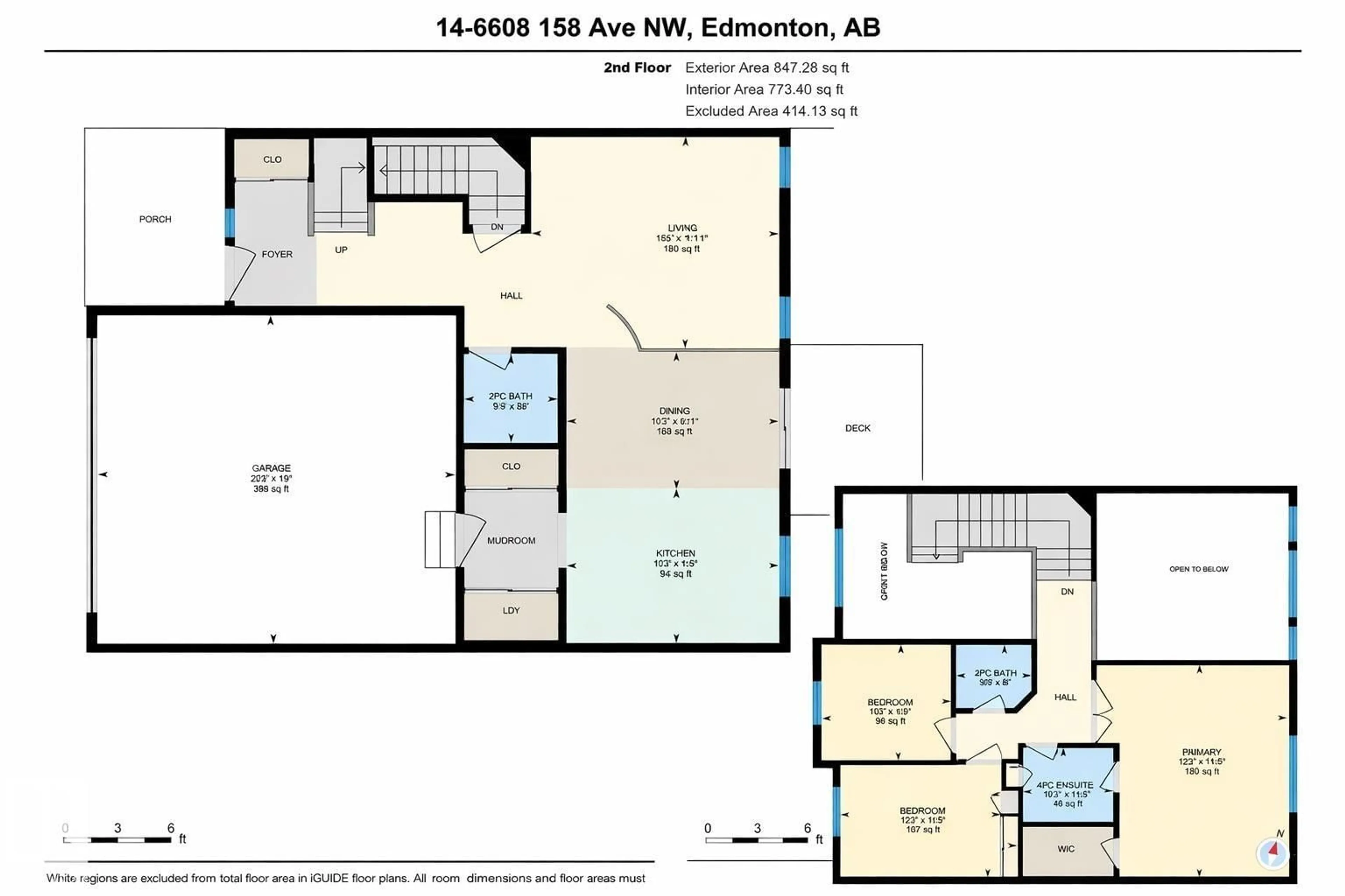 Floor plan for #14 - 6608 158 AV NW, Edmonton Alberta T5Z3H1
