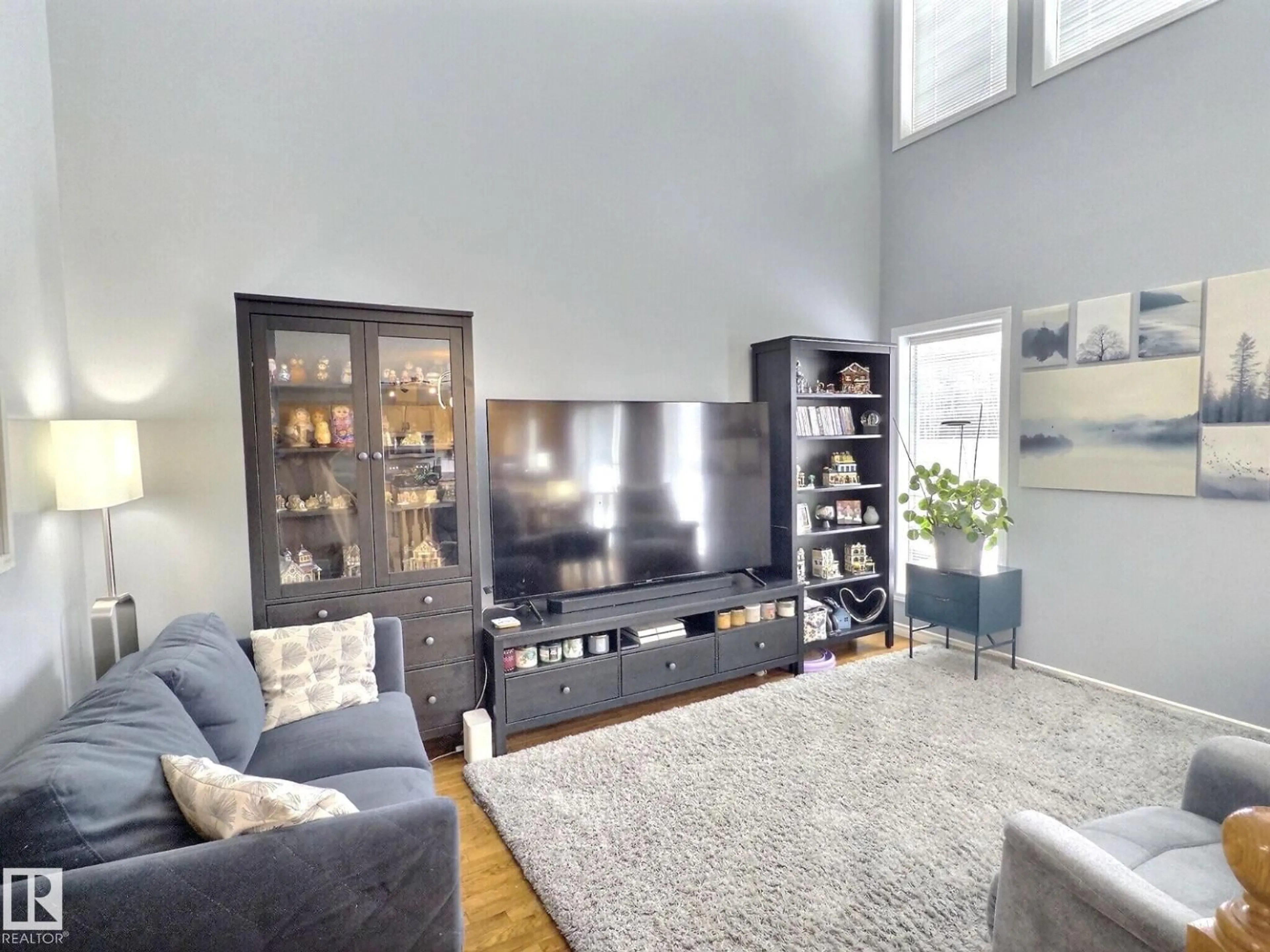 Living room with furniture, unknown for #14 - 6608 158 AV NW, Edmonton Alberta T5Z3H1