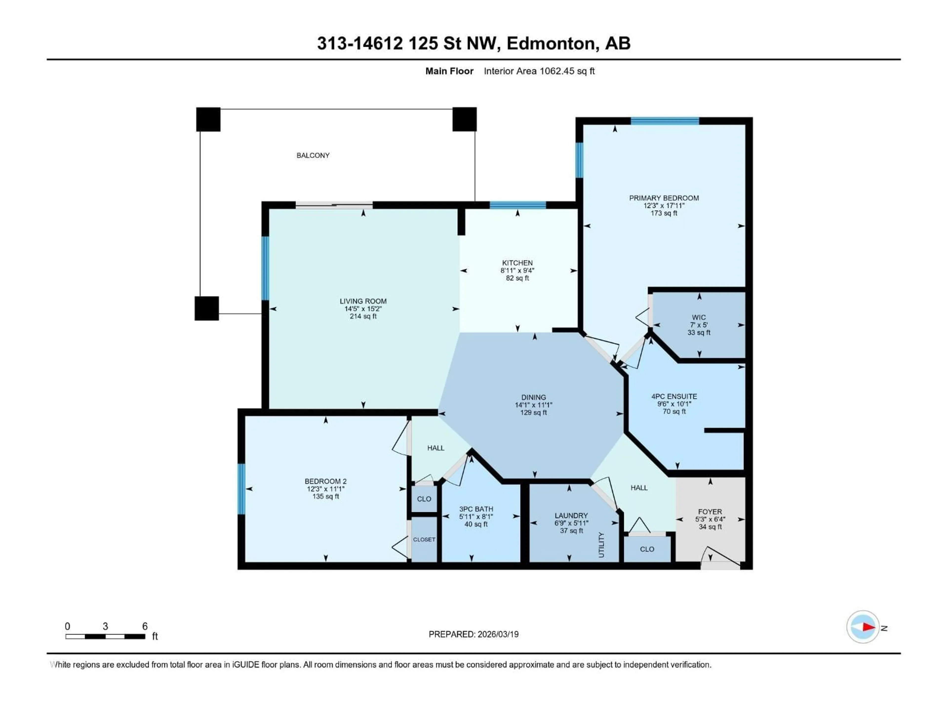 Floor plan for 313 14612 125 ST NW, Edmonton Alberta T5X0B6