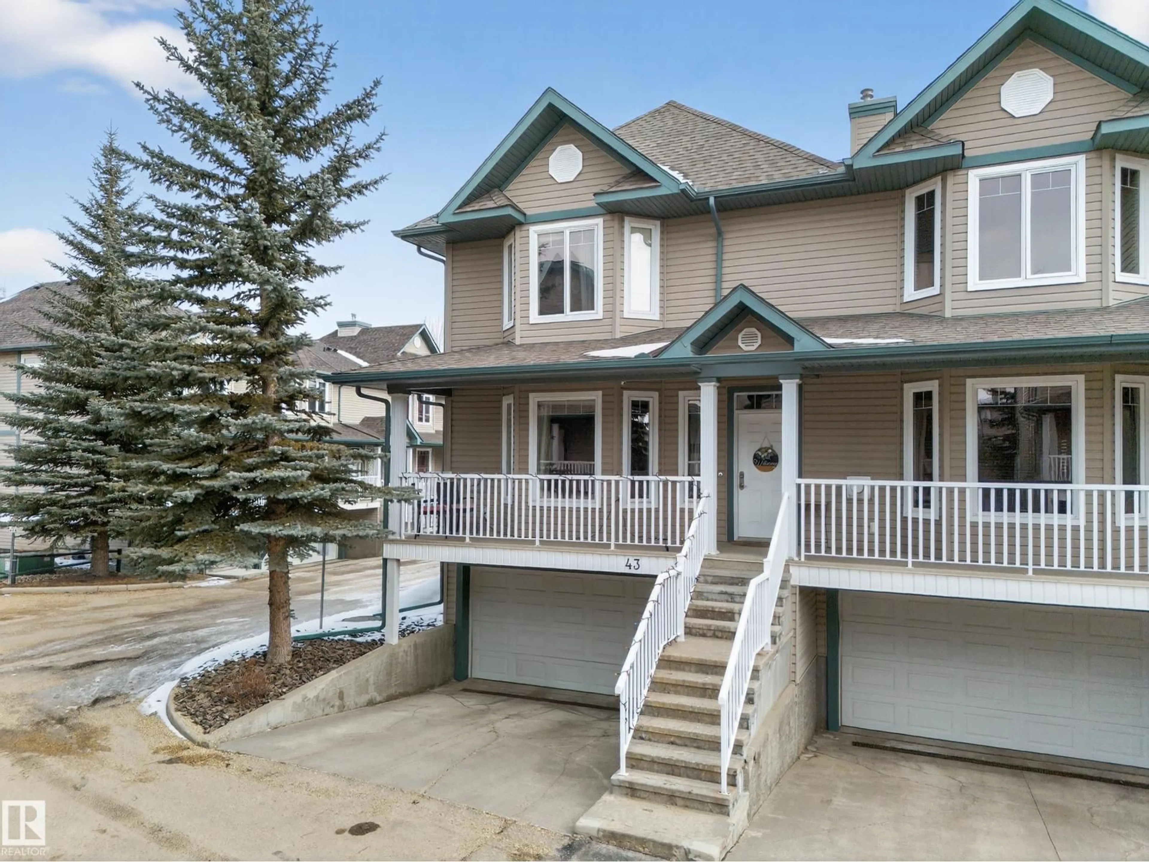 Home with vinyl exterior material, street for #43 - 903 RUTHERFORD RD, Edmonton Alberta T6W1N9