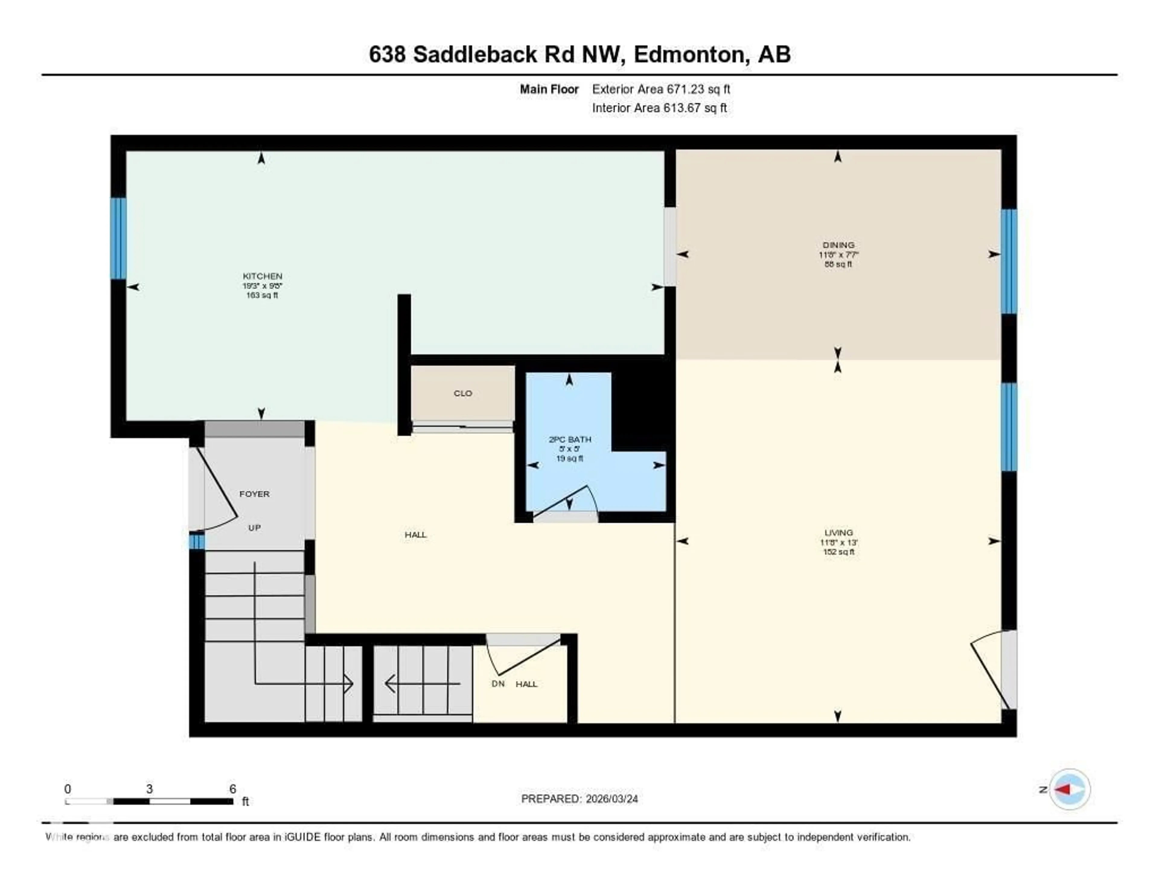 Floor plan for 638 SADDLEBACK RD, Edmonton Alberta T6J4Z3