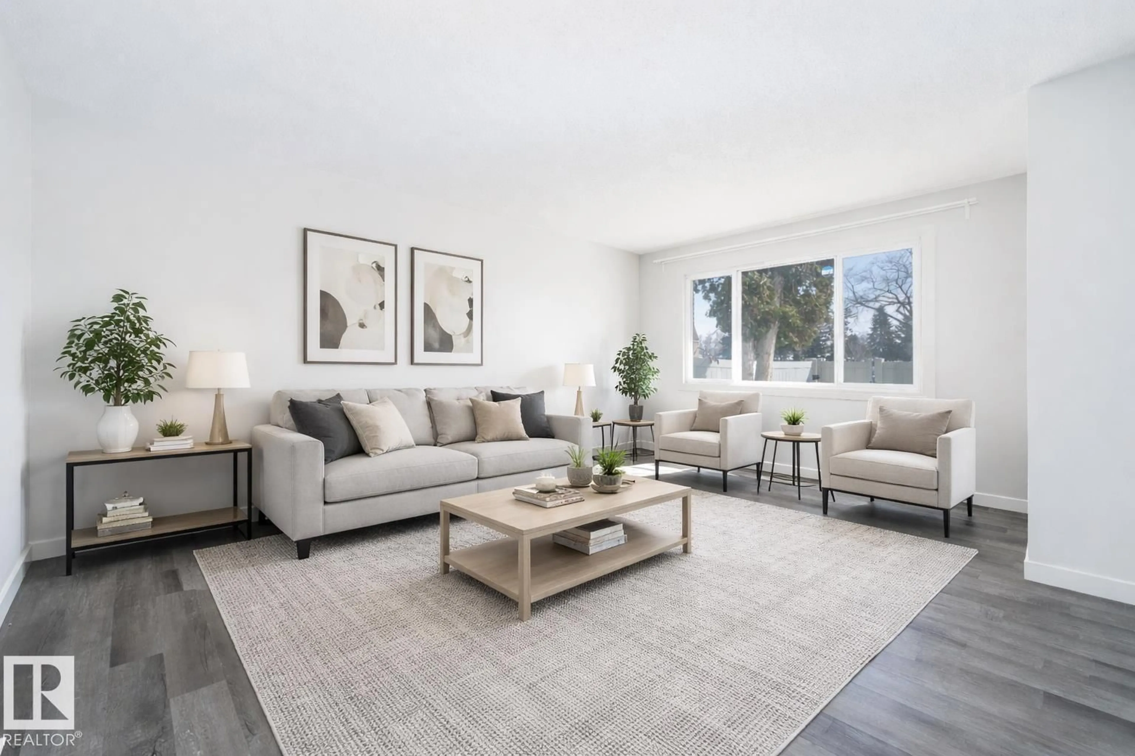 Living room with furniture, unknown for 129 LONDONDERRY SQ, Edmonton Alberta T5C3C4