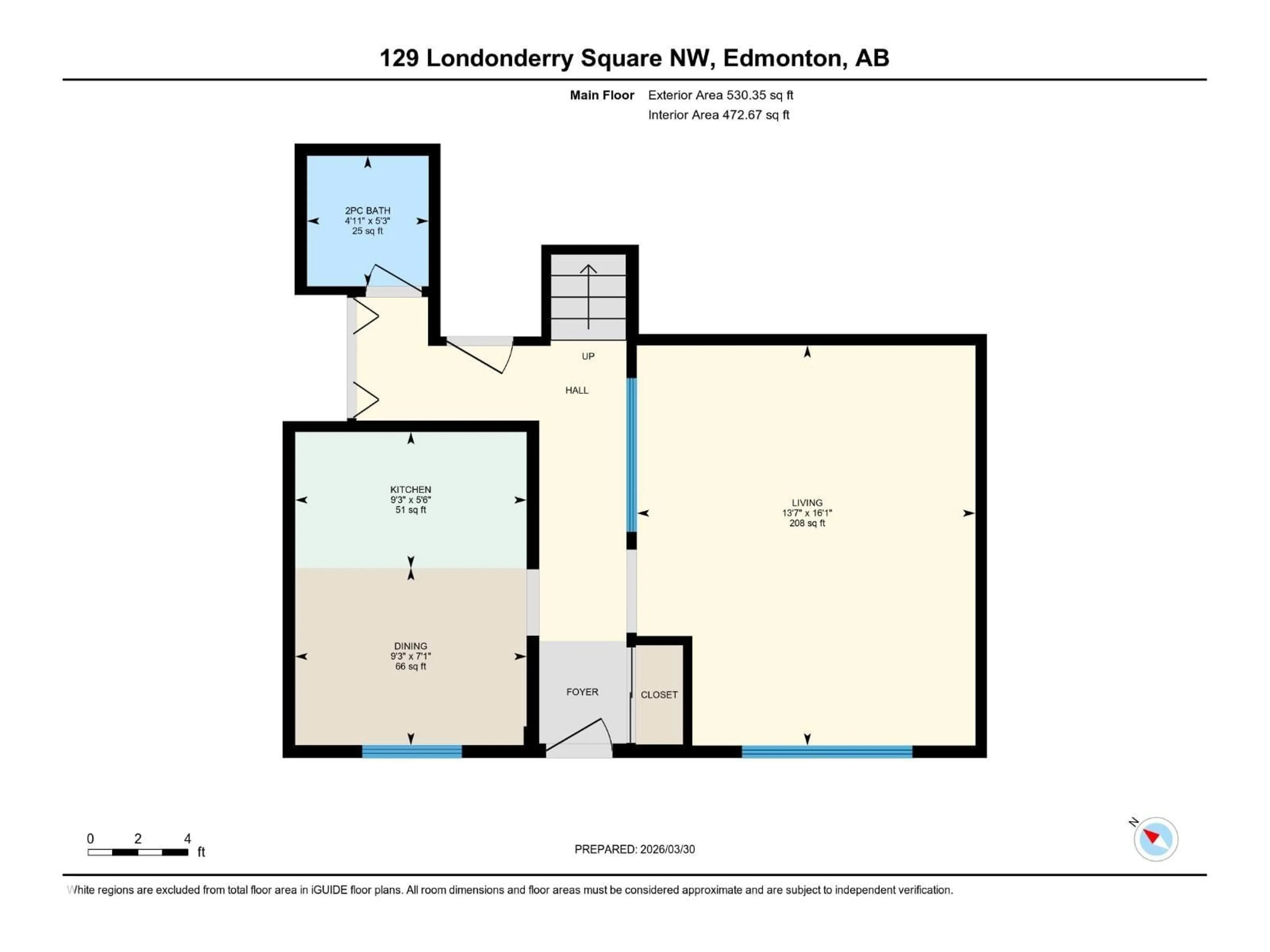 Floor plan for 129 LONDONDERRY SQ, Edmonton Alberta T5C3C4