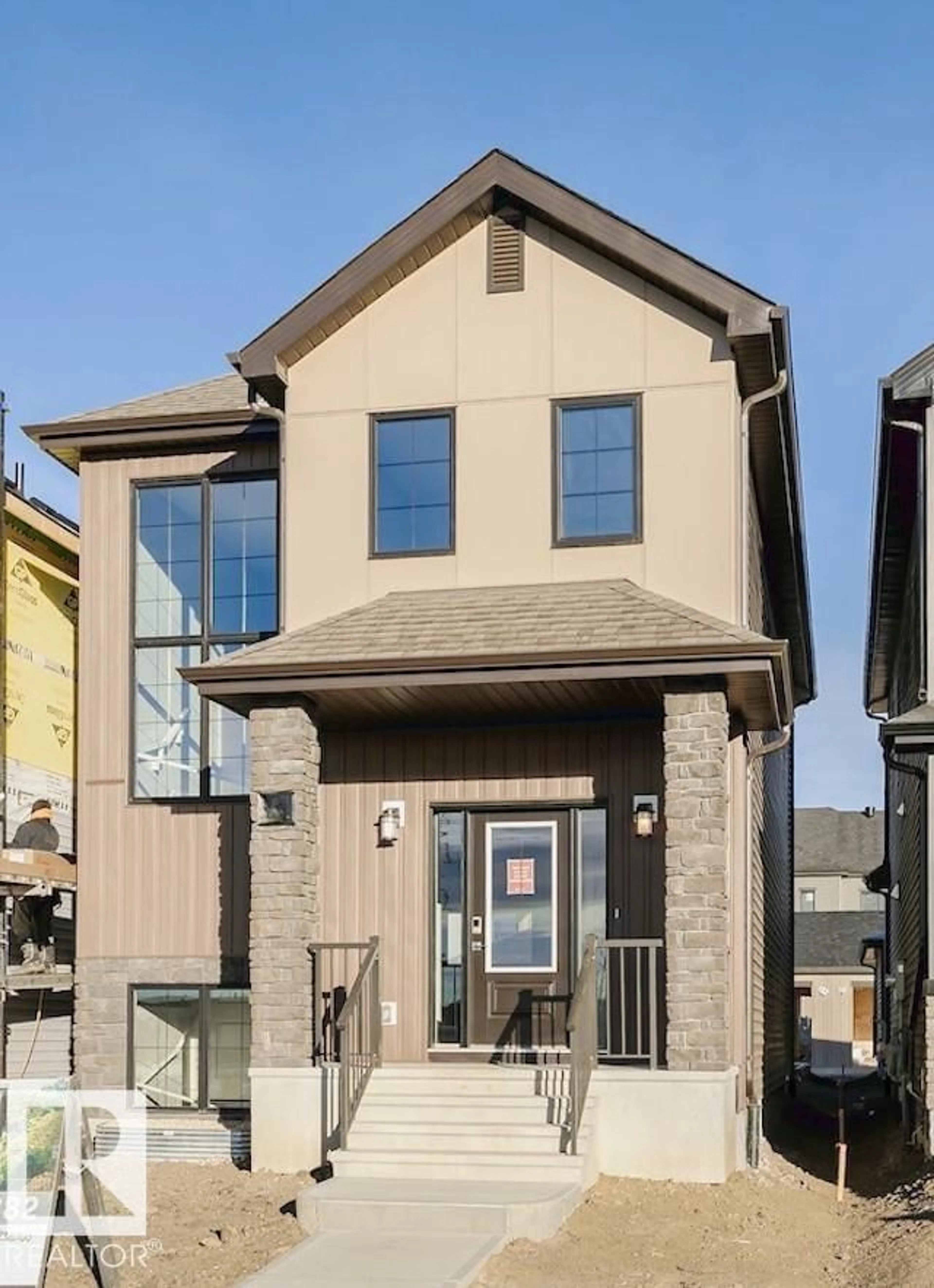 Home with brick exterior material, street for 1 CLICHY CL, St. Albert Alberta T8T2E3