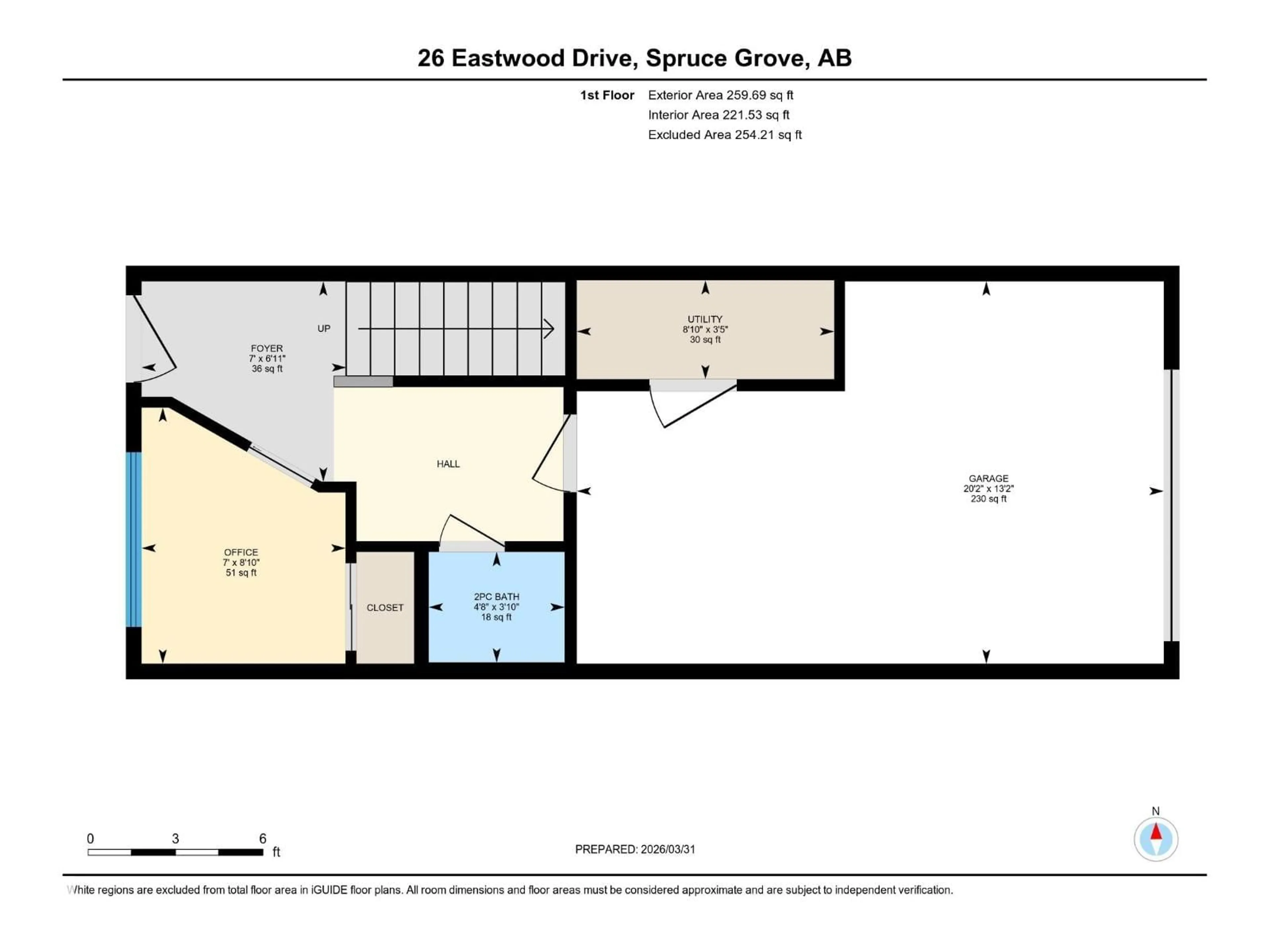 Floor plan for 26 EASTWOOD DR, Spruce Grove Alberta T7X4A9