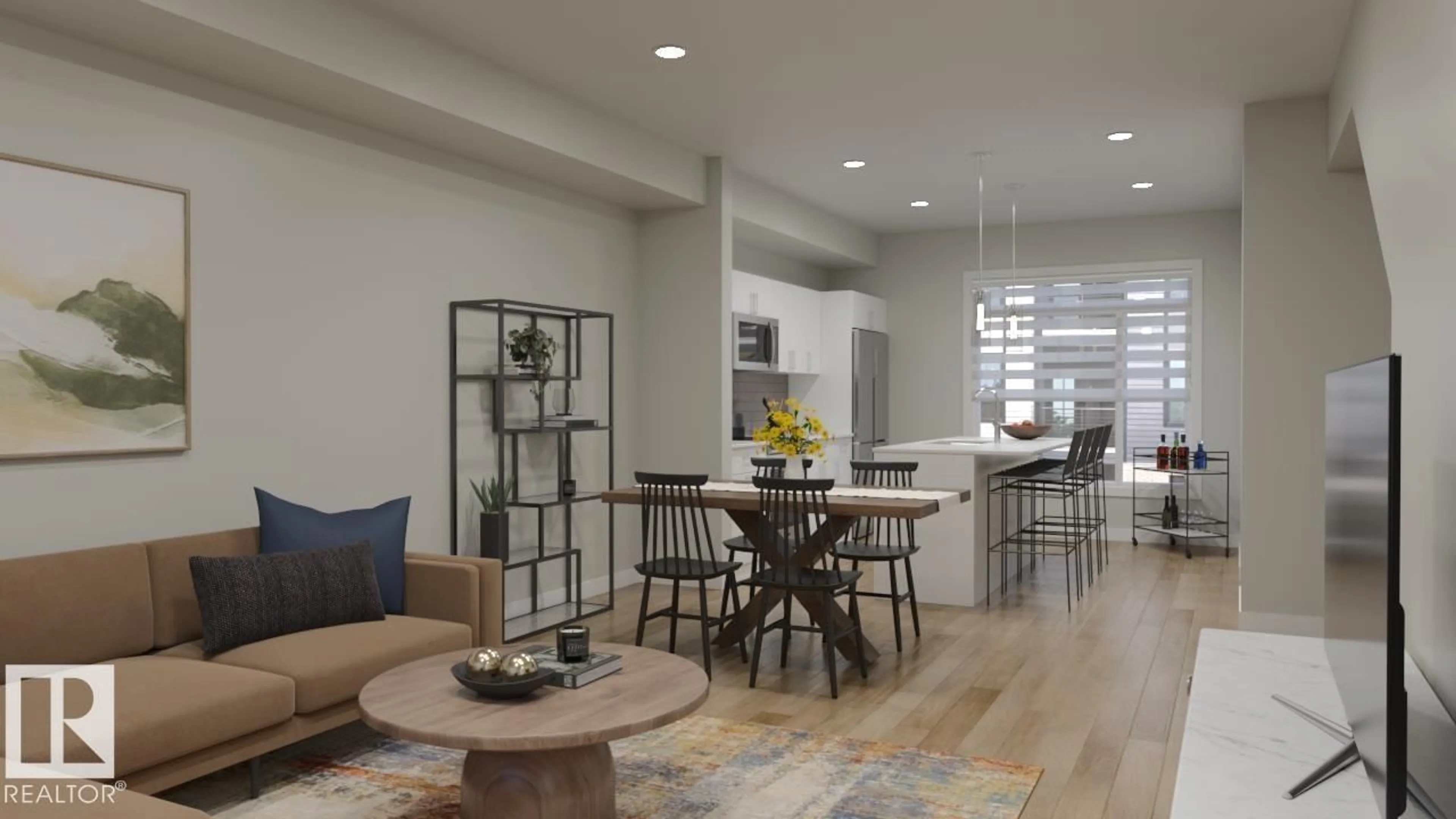 Open concept kitchen, unknown for 2639 ALCES WY, Edmonton Alberta T6H4M9