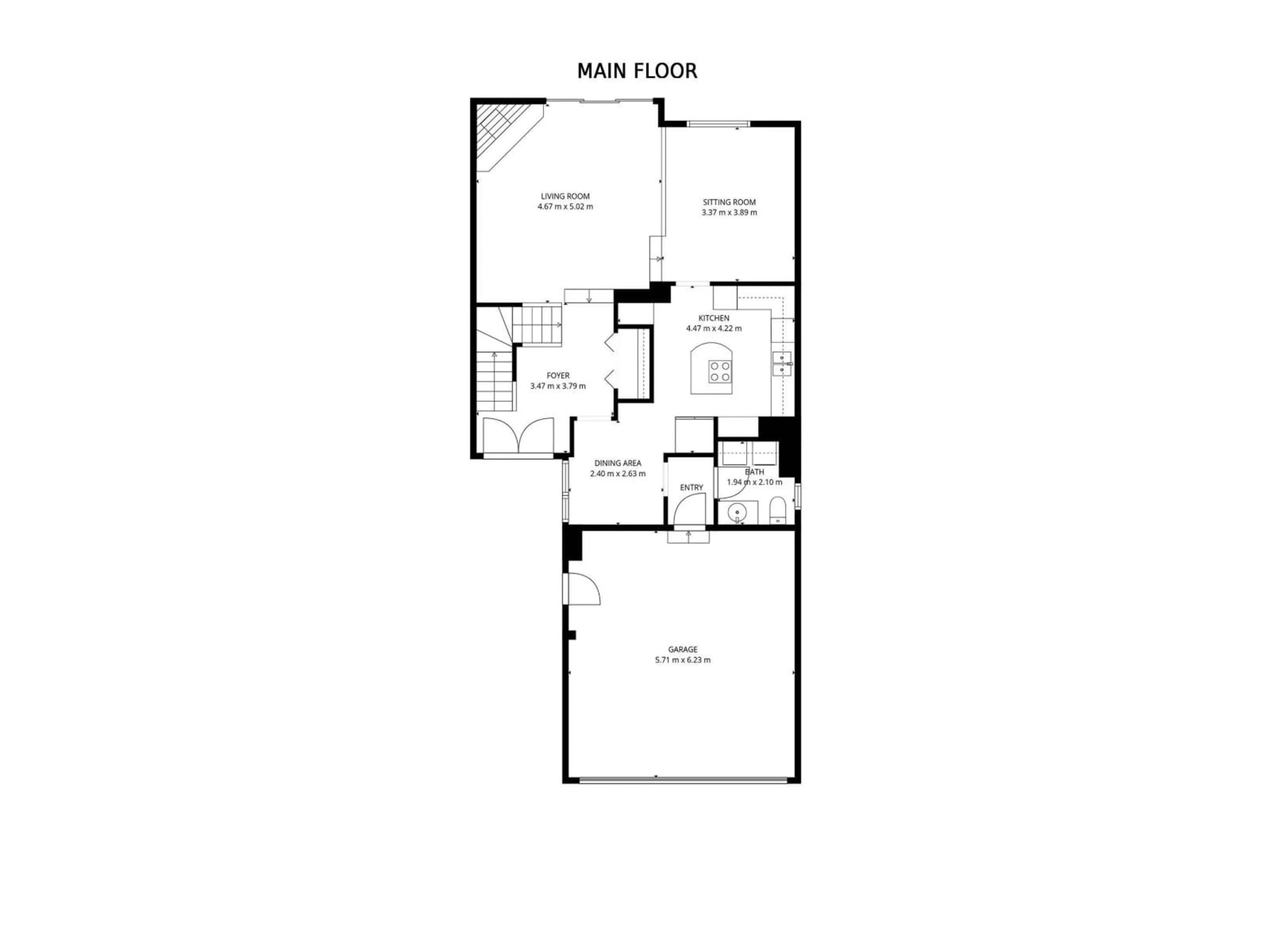 Floor plan for 602 WOODBRIDGE WY, Sherwood Park Alberta T8A4E4