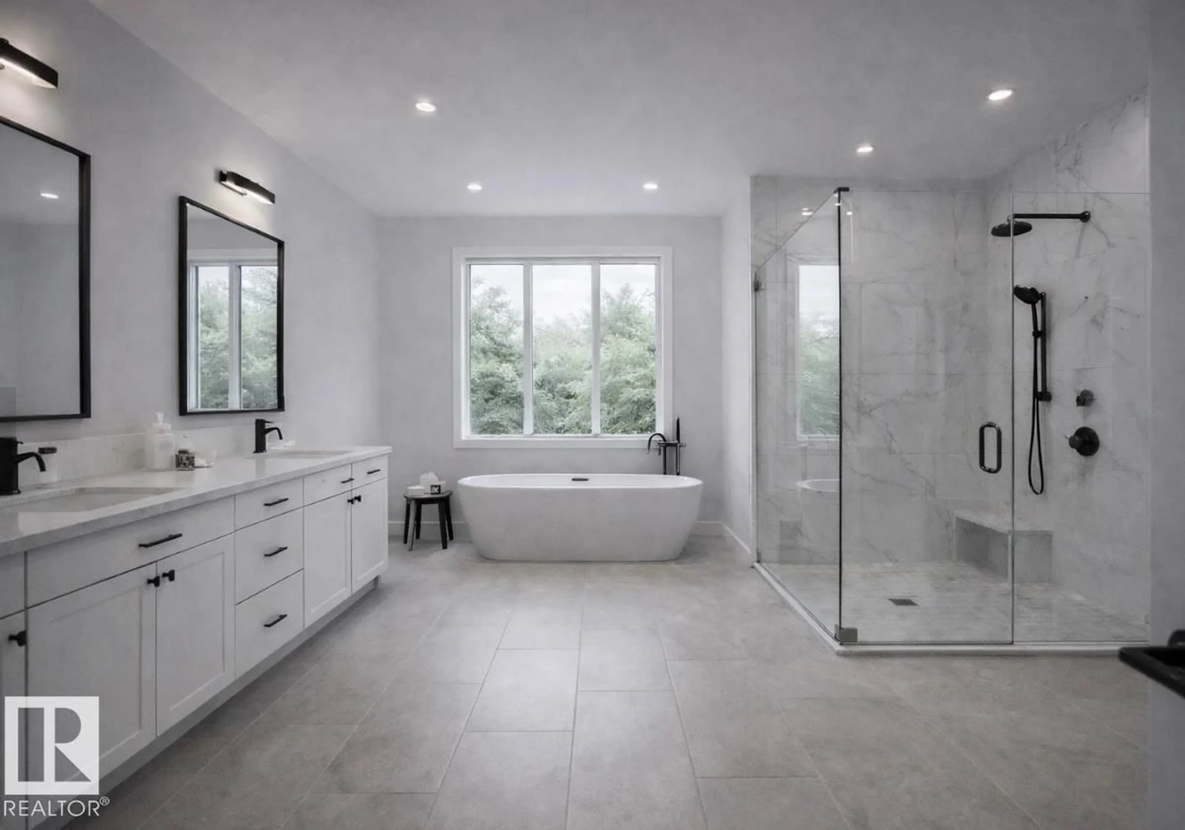 Contemporary bathroom, ceramic/tile floor for 197 WYATT RG, Fort Saskatchewan Alberta T8L0Y3