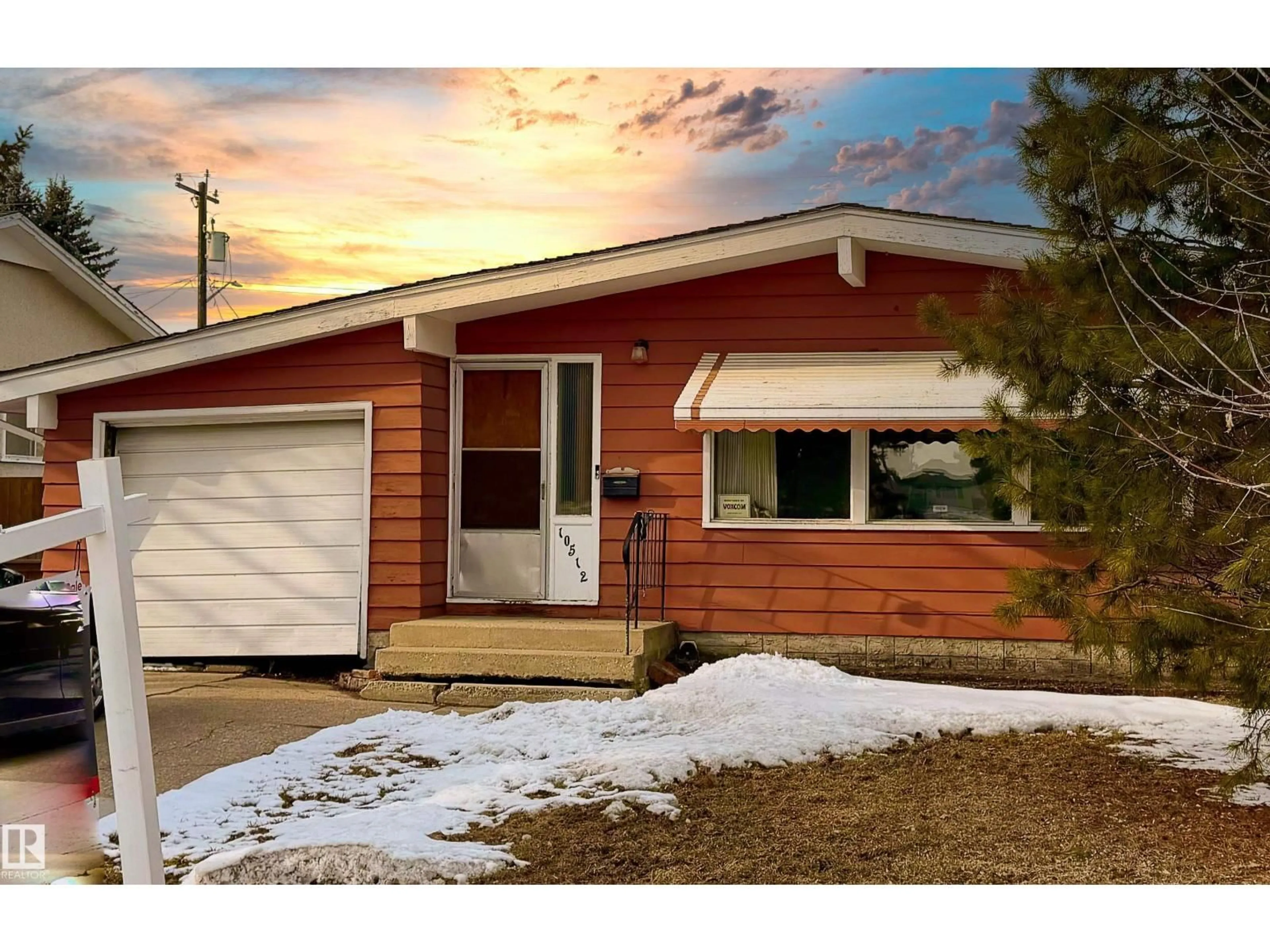 Home with vinyl exterior material, street for 10512 55 AV, Edmonton Alberta T6H0W7