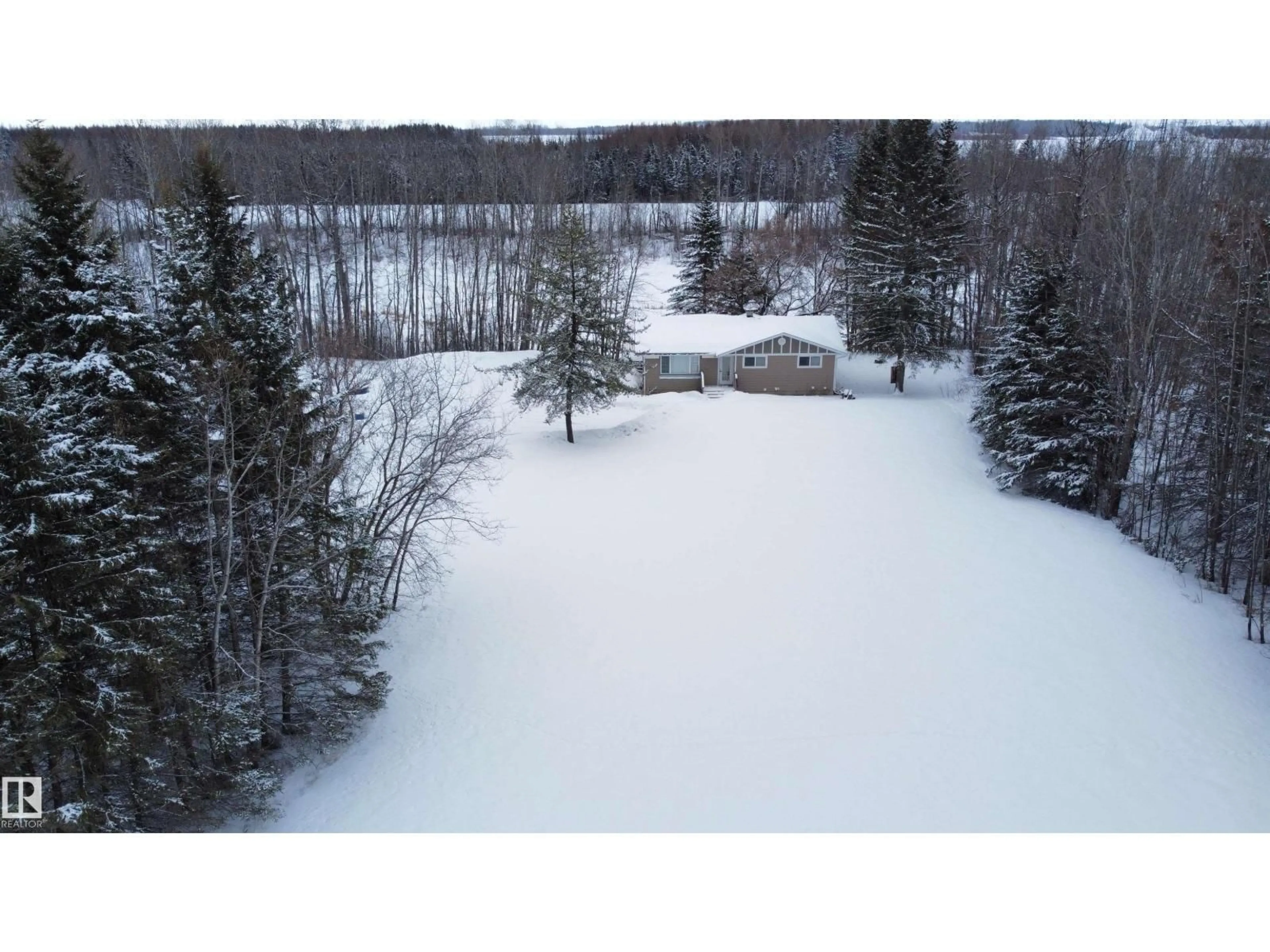 A pic from outside/outdoor area/front of a property/back of a property/a pic from drone, unknown for 16239 BIRCH GROVE RD, Rural Lac La Biche County Alberta T0A2T0