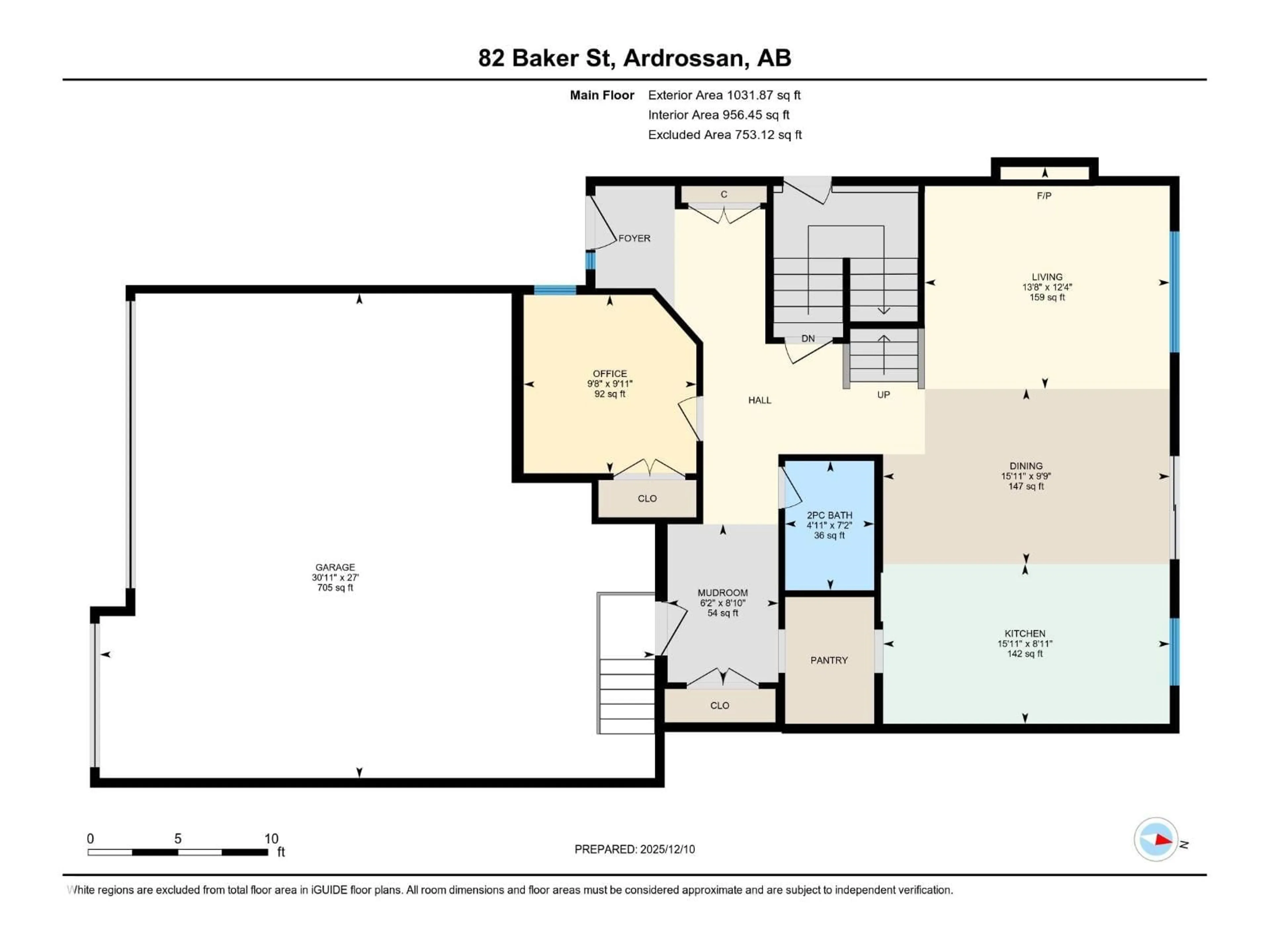 Floor plan for 82 BAKER ST, Ardrossan Alberta T8E0B3
