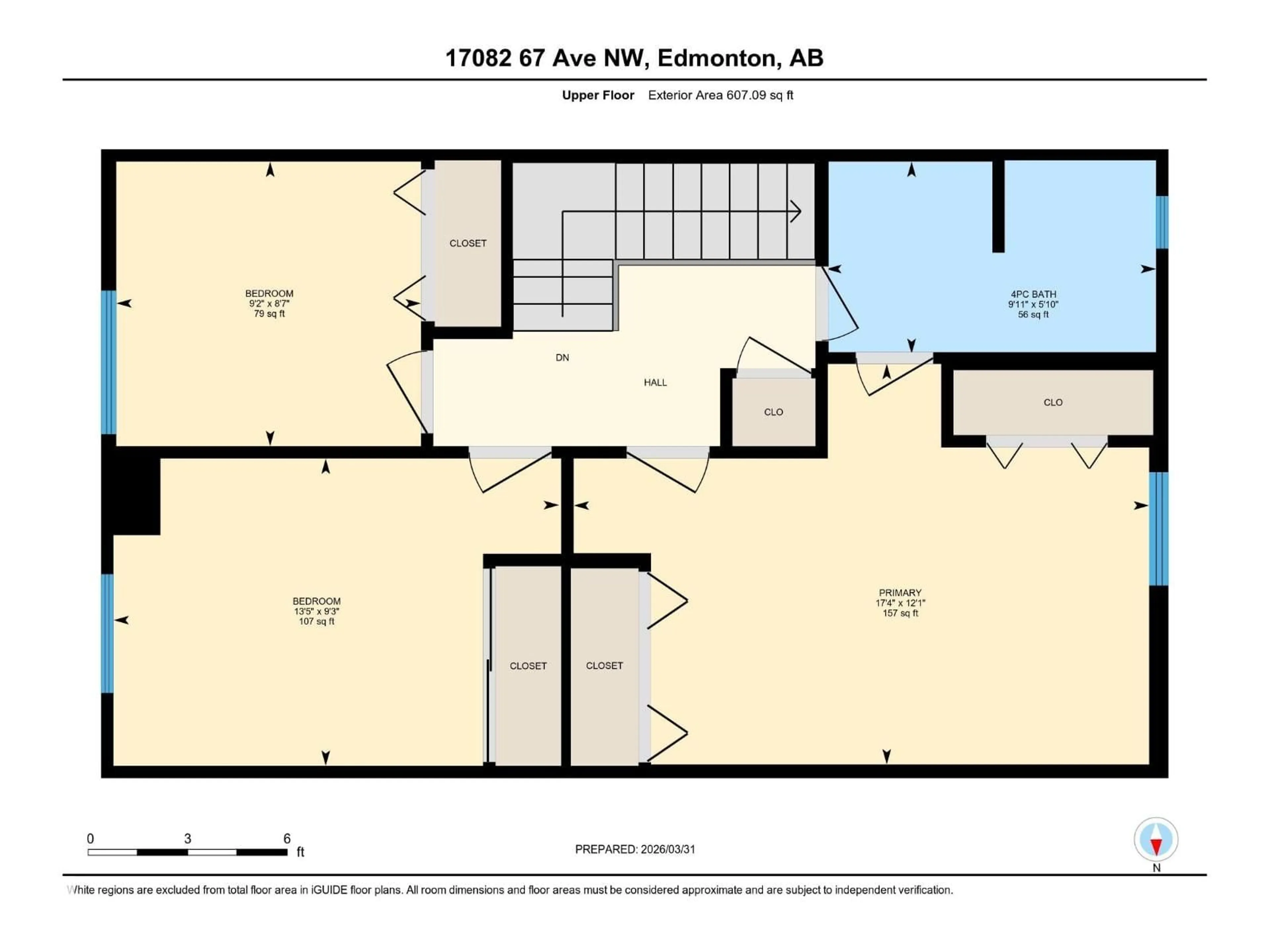 Floor plan for 17082 67 AV NW, Edmonton Alberta T5T1Y8