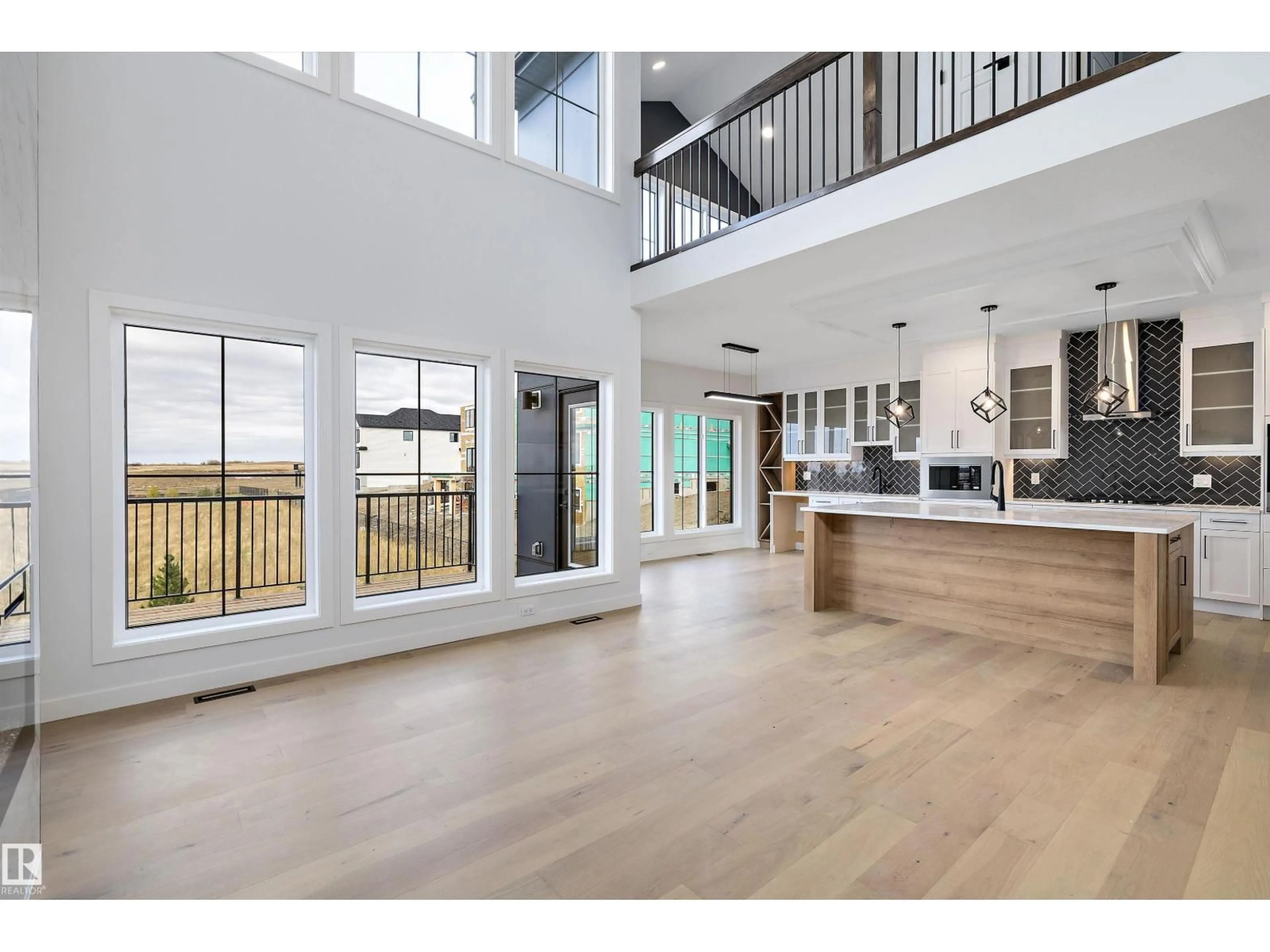 Open concept kitchen, wood/laminate floor for 34 CANNES CV, St. Albert Alberta T8T2C6