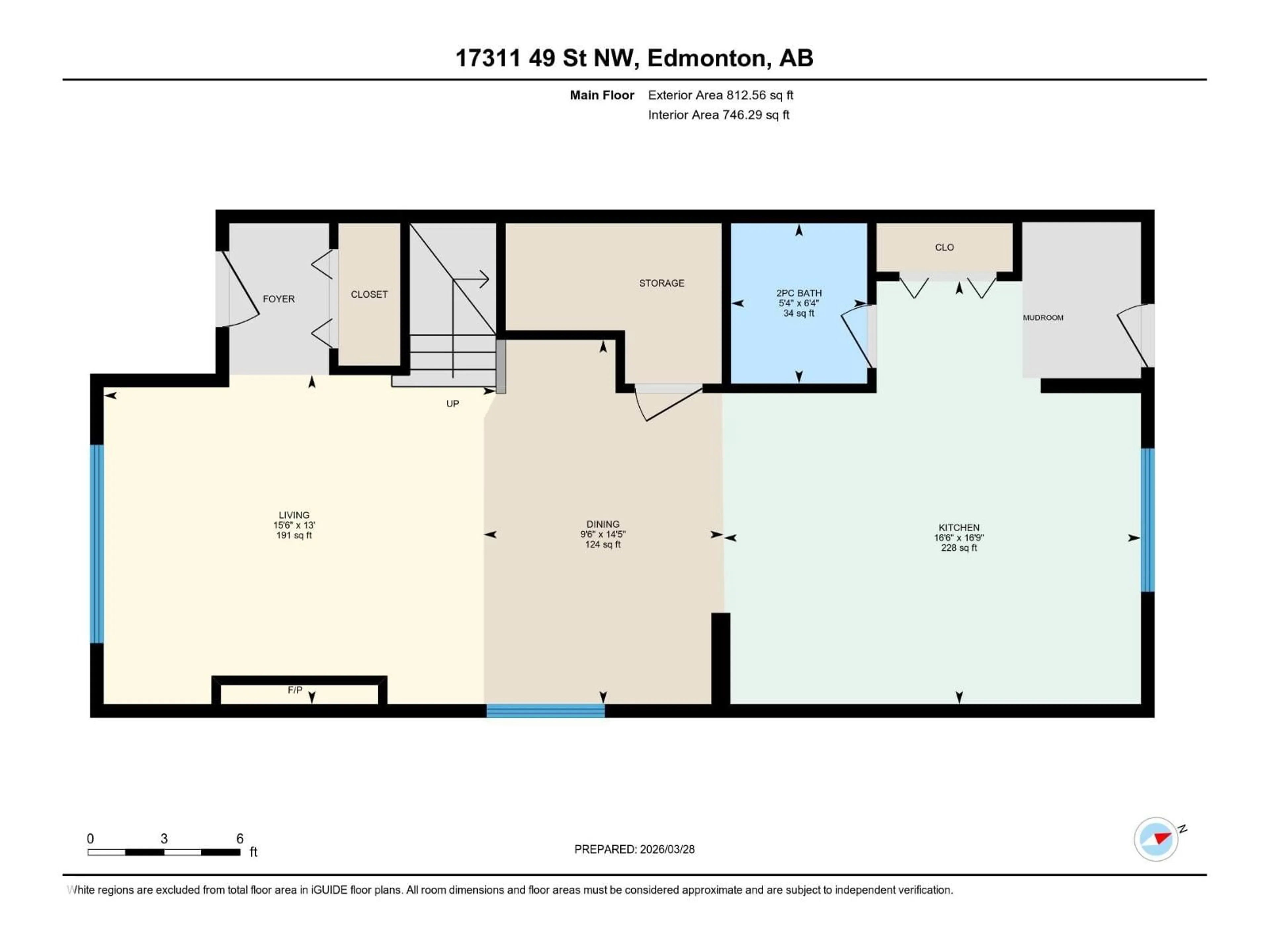 Floor plan for NW - 17311 49 ST, Edmonton Alberta T5Y3V9